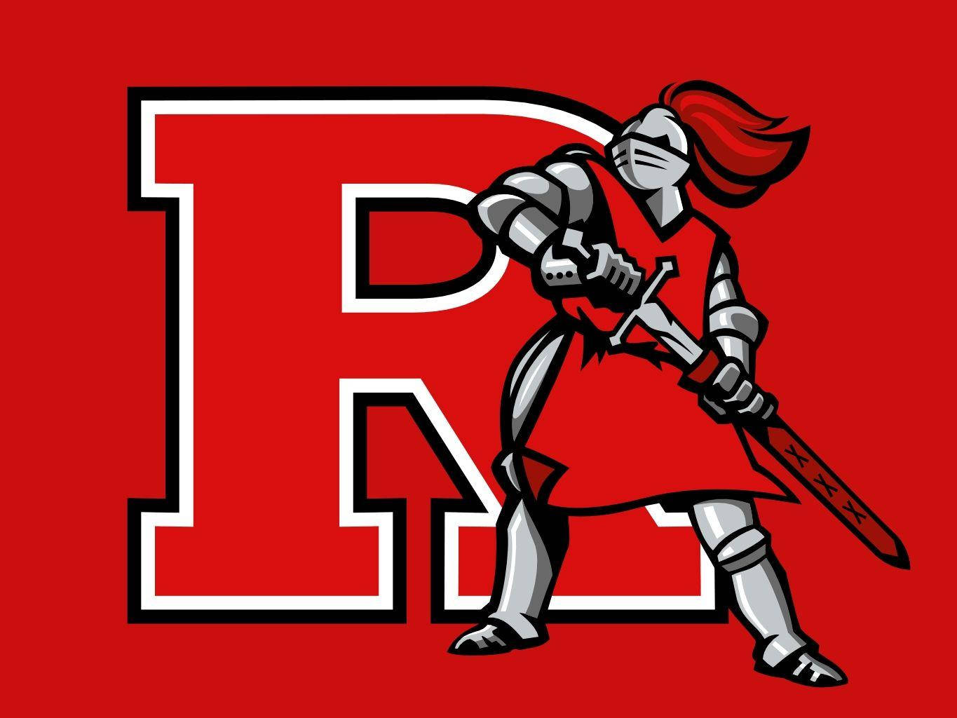 Rutgers, elaborate knights logo, silver armor, HD Desktop Wallpaper