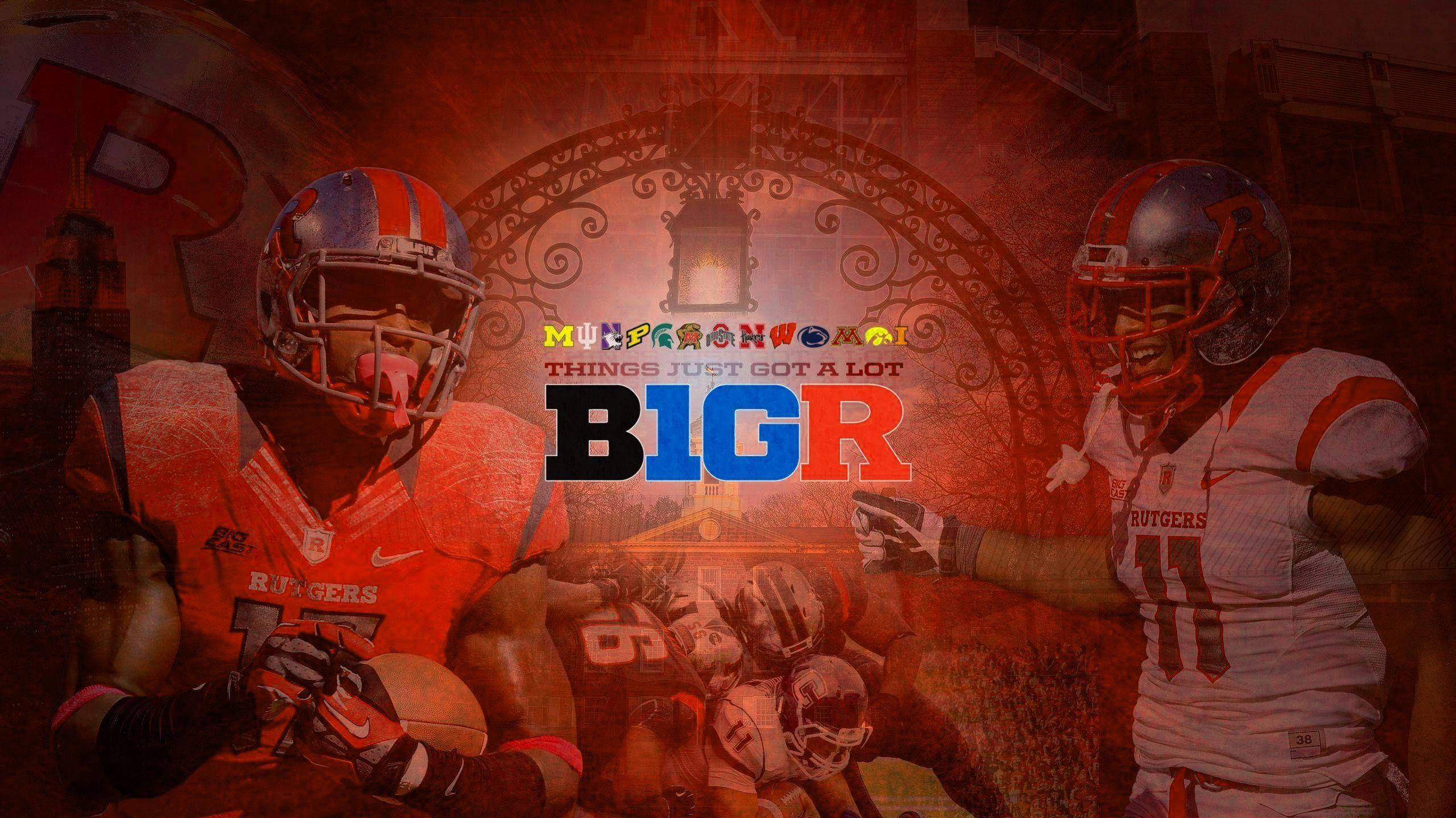 Rutgers, alternate uniform, orange and white gear, Full HD Desktop Wallpaper