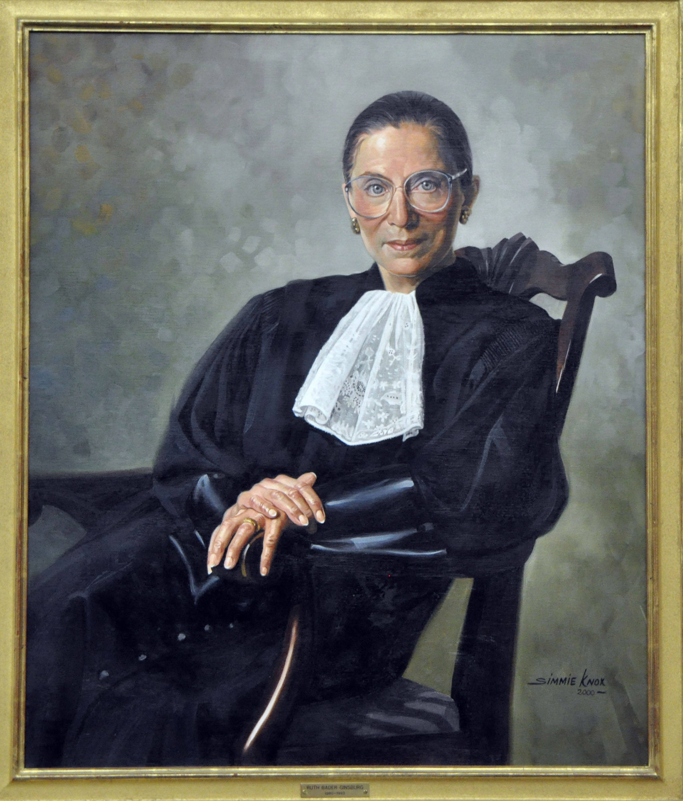 Ruth Bader Ginsburg, judicial robes, glasses, 2K Phone Wallpaper
