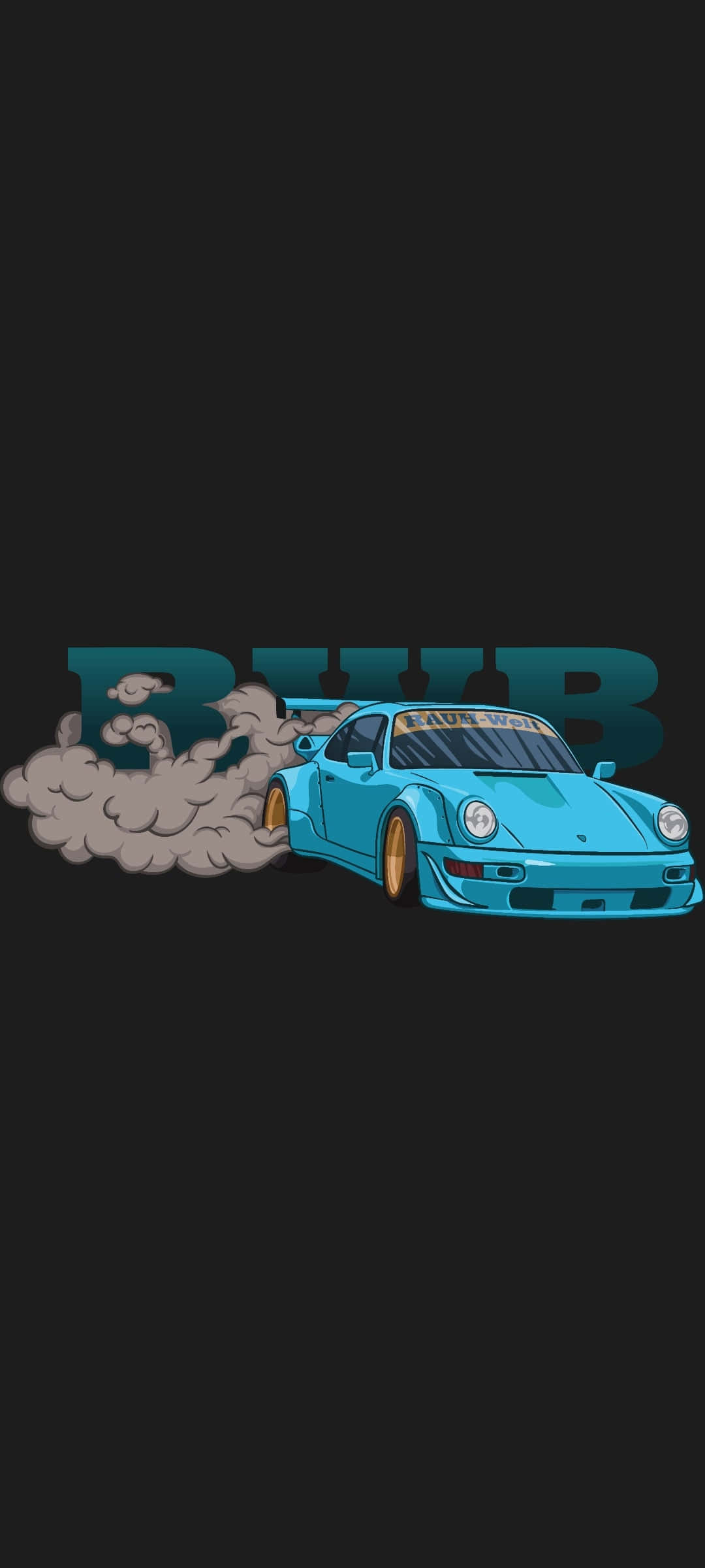 RWB Porsche, Porsche 911, cyan, Full HD Phone Wallpaper