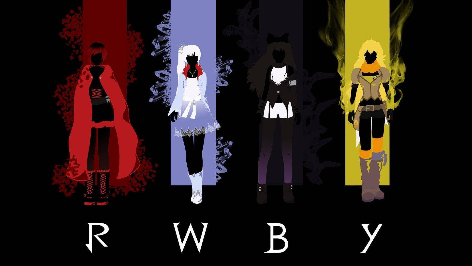 Team RWBY, RWBY, anime characters, Full HD Desktop Wallpaper