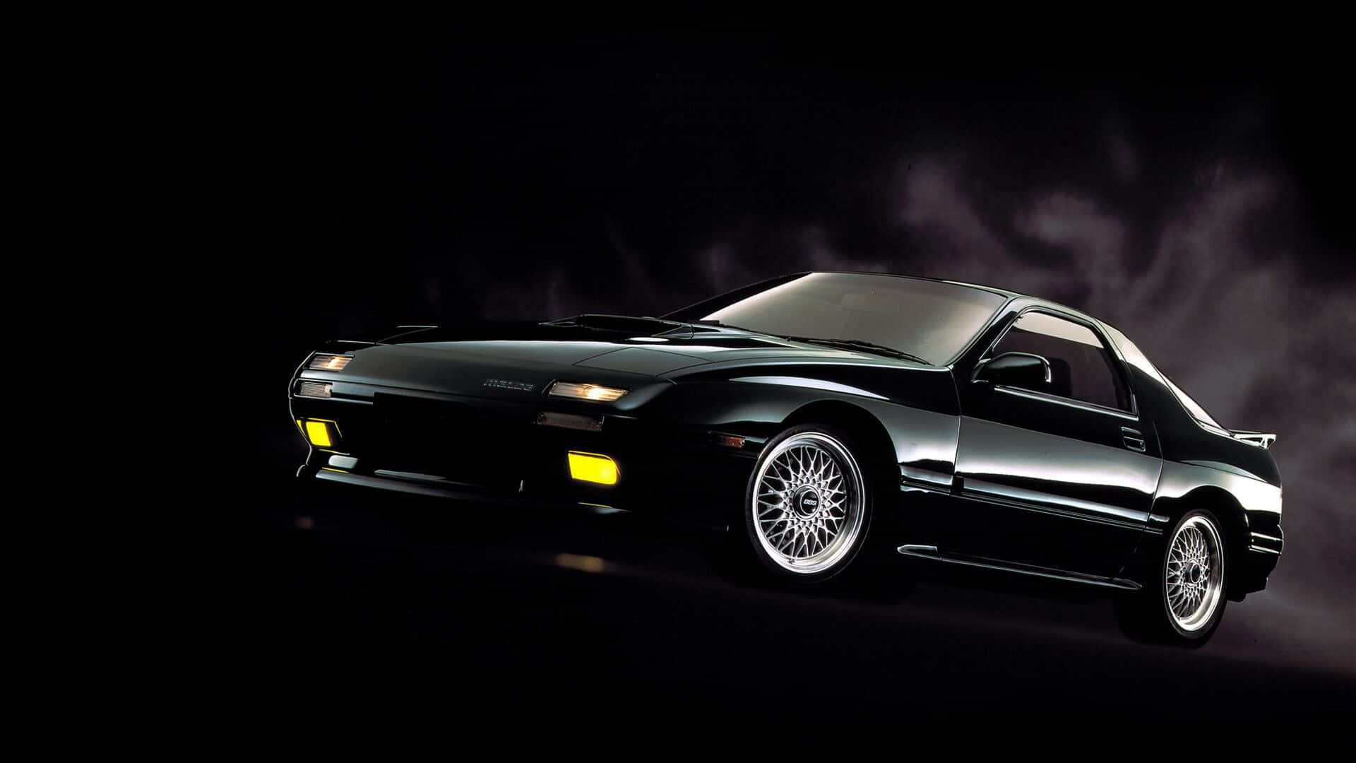 Rx7 FC, black, sports car, Full HD Desktop Wallpaper