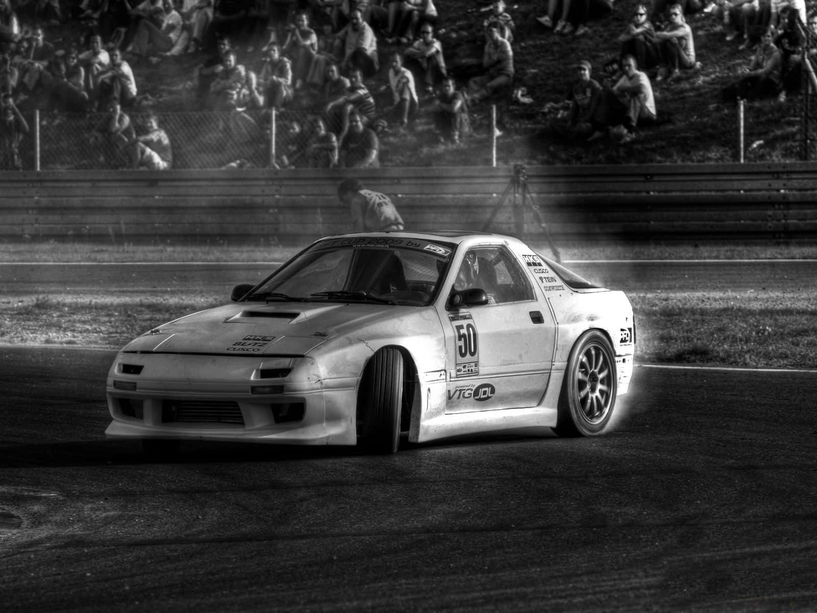Rx7 FC, drift car, numbered 50, HD Desktop Wallpaper
