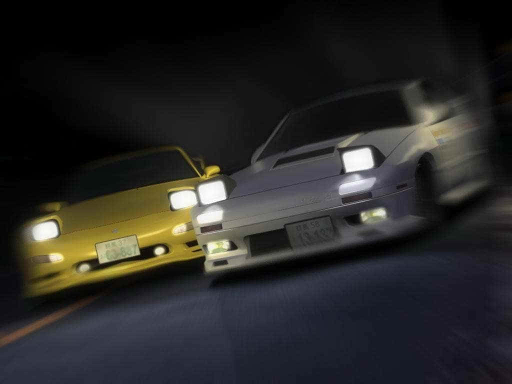 RX7 Fc, sports cars, night, SD Desktop Wallpaper