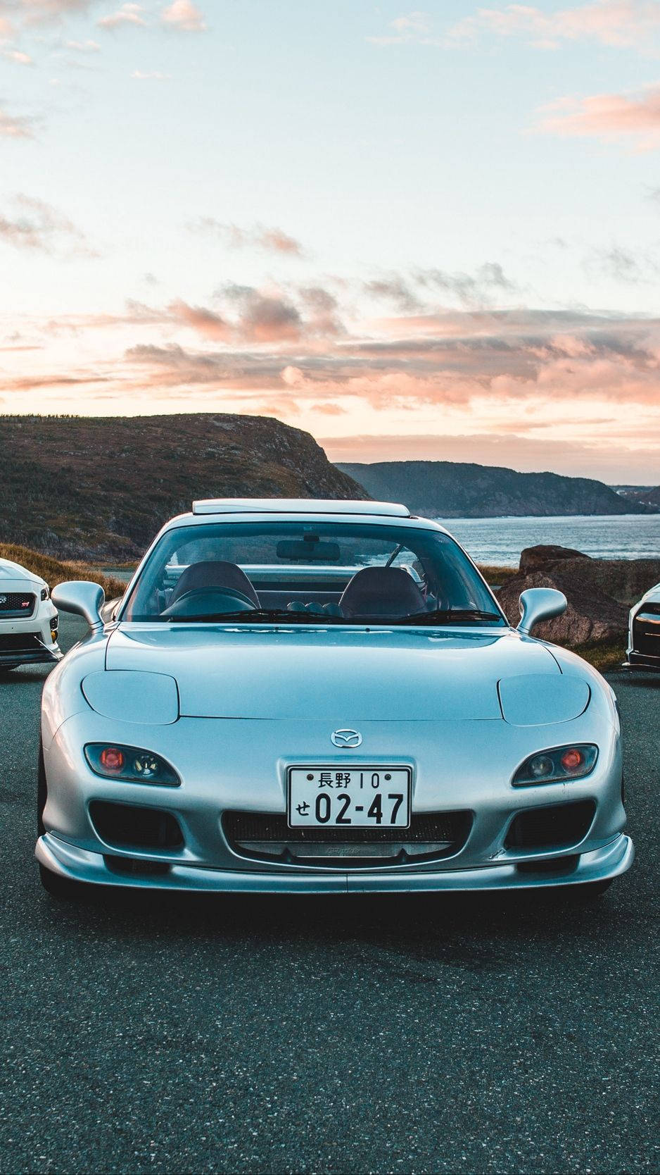 Rx7, iPhone, coastal road, HD Phone Wallpaper