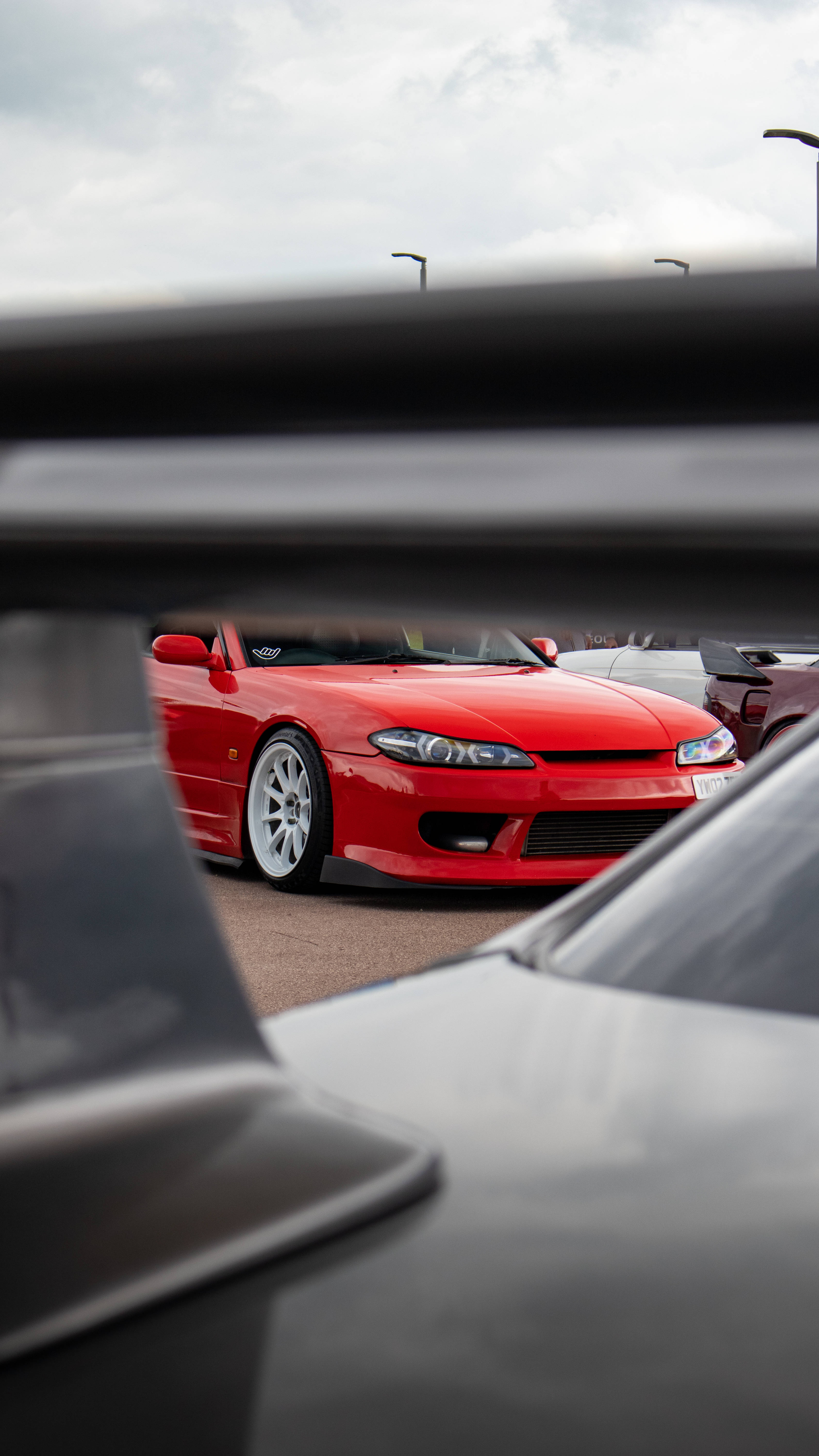 Rx7 iPhone, vibrant red, sports car, 5K Phone Wallpaper