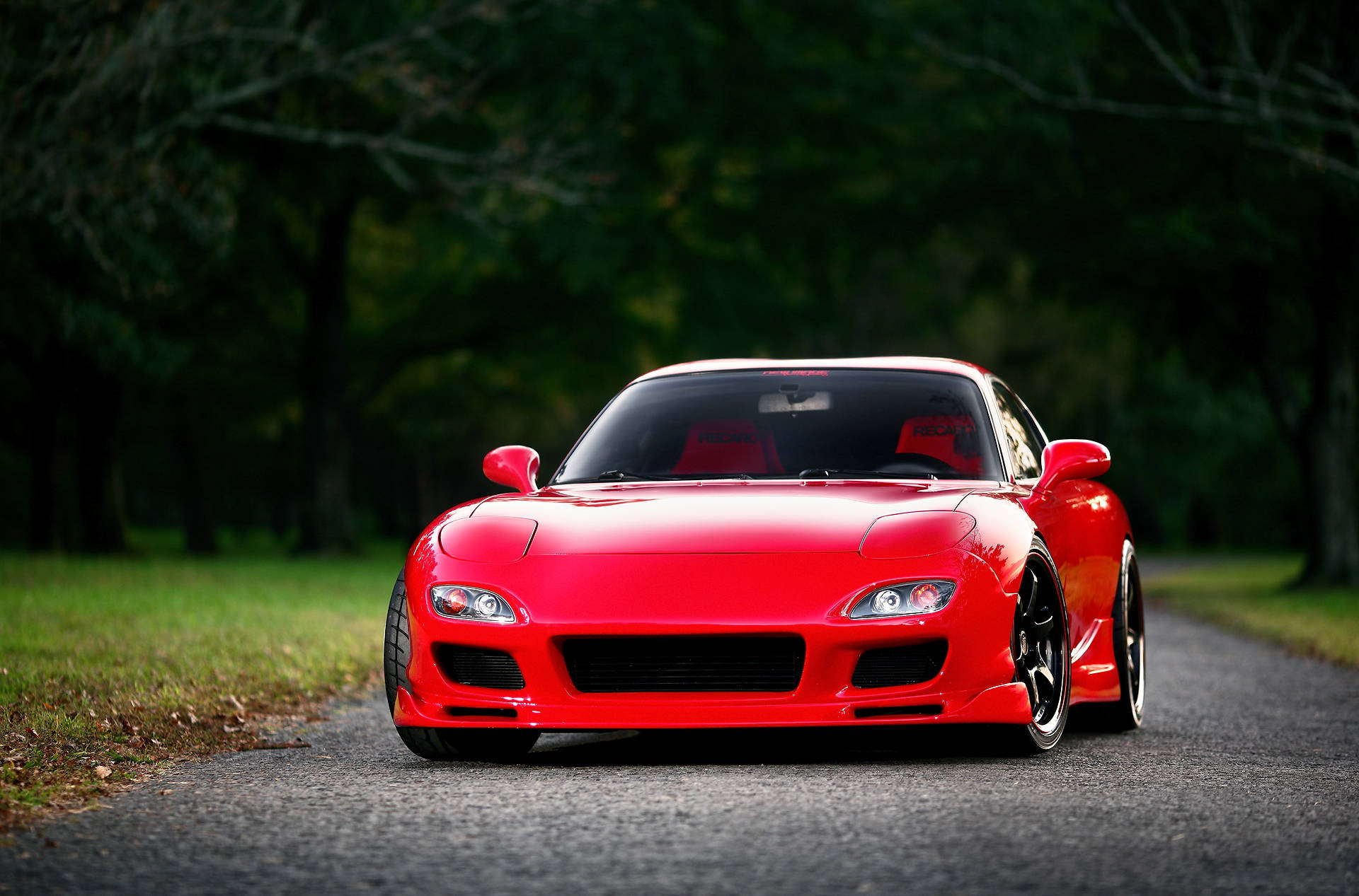RX7, bright red, glossy red, Full HD Desktop Wallpaper