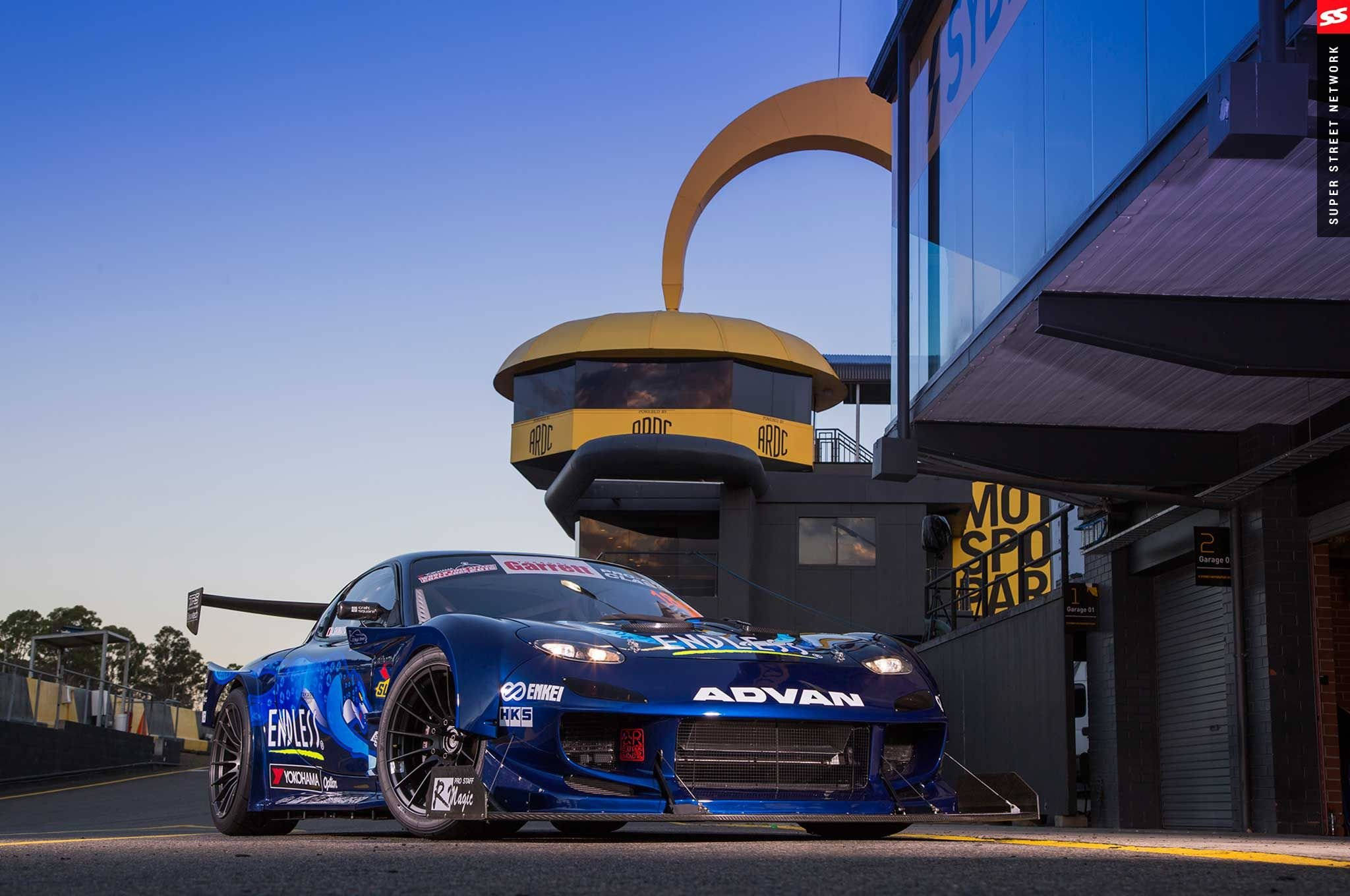 RX7, blue, race car, Full HD Desktop Wallpaper