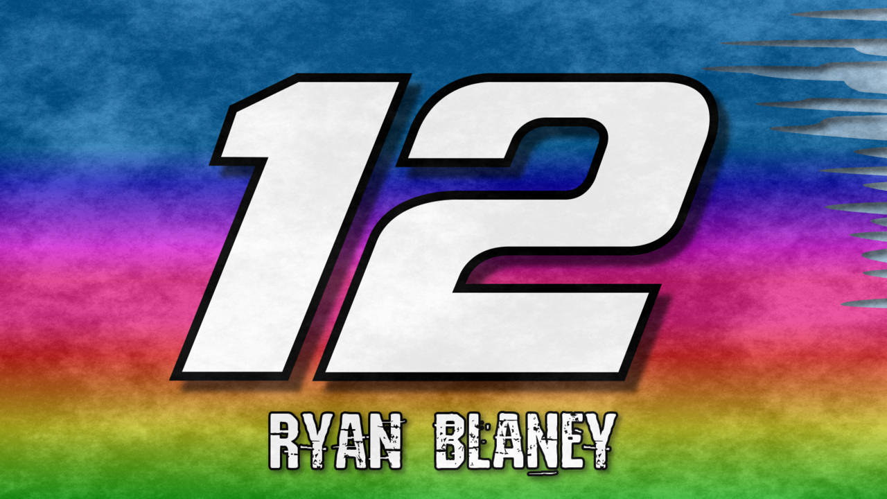 Ryan Blaney, number 12, white, HD Desktop Wallpaper
