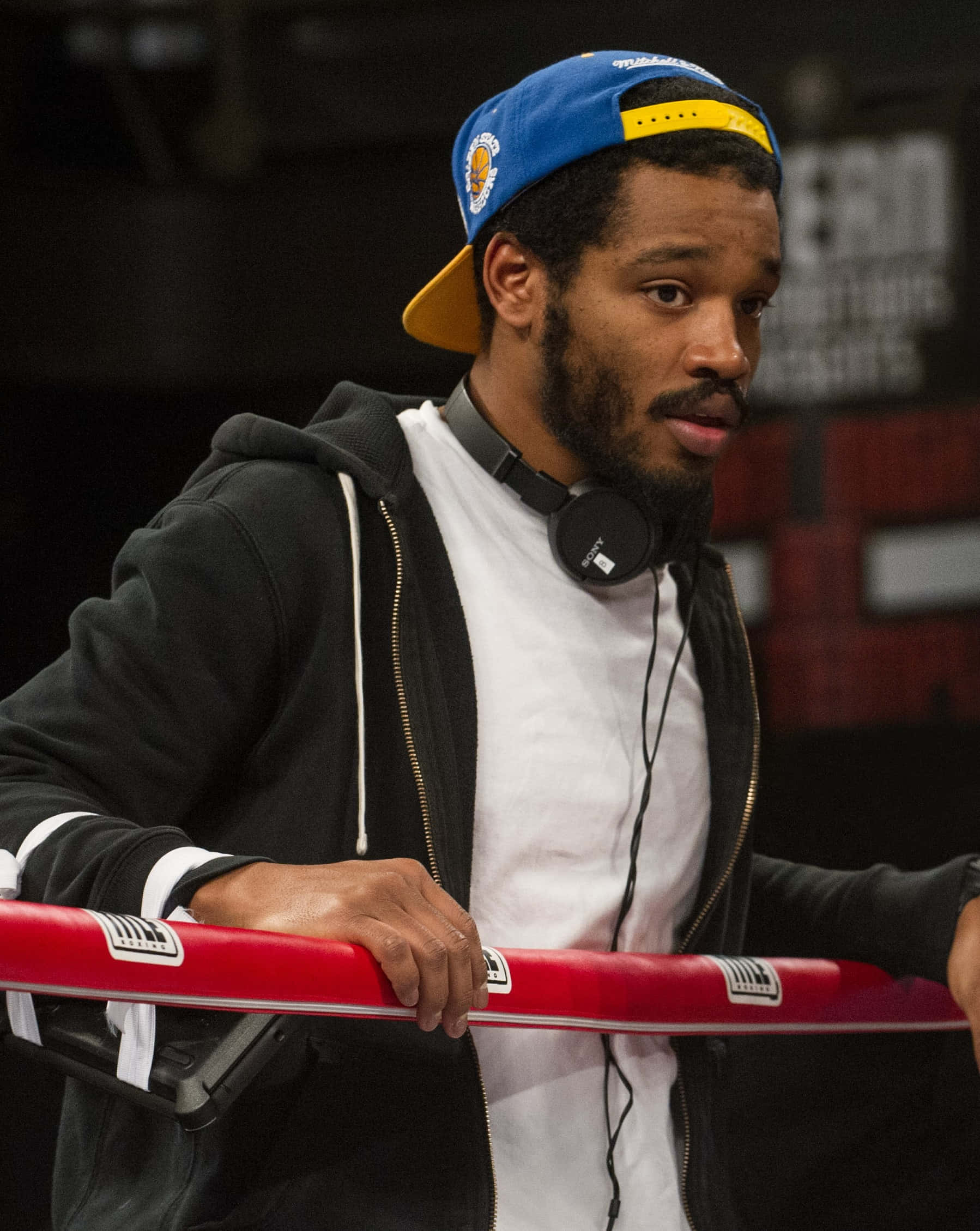 Ryan Coogler, blue cap, black hoodie, Full HD Phone Wallpaper