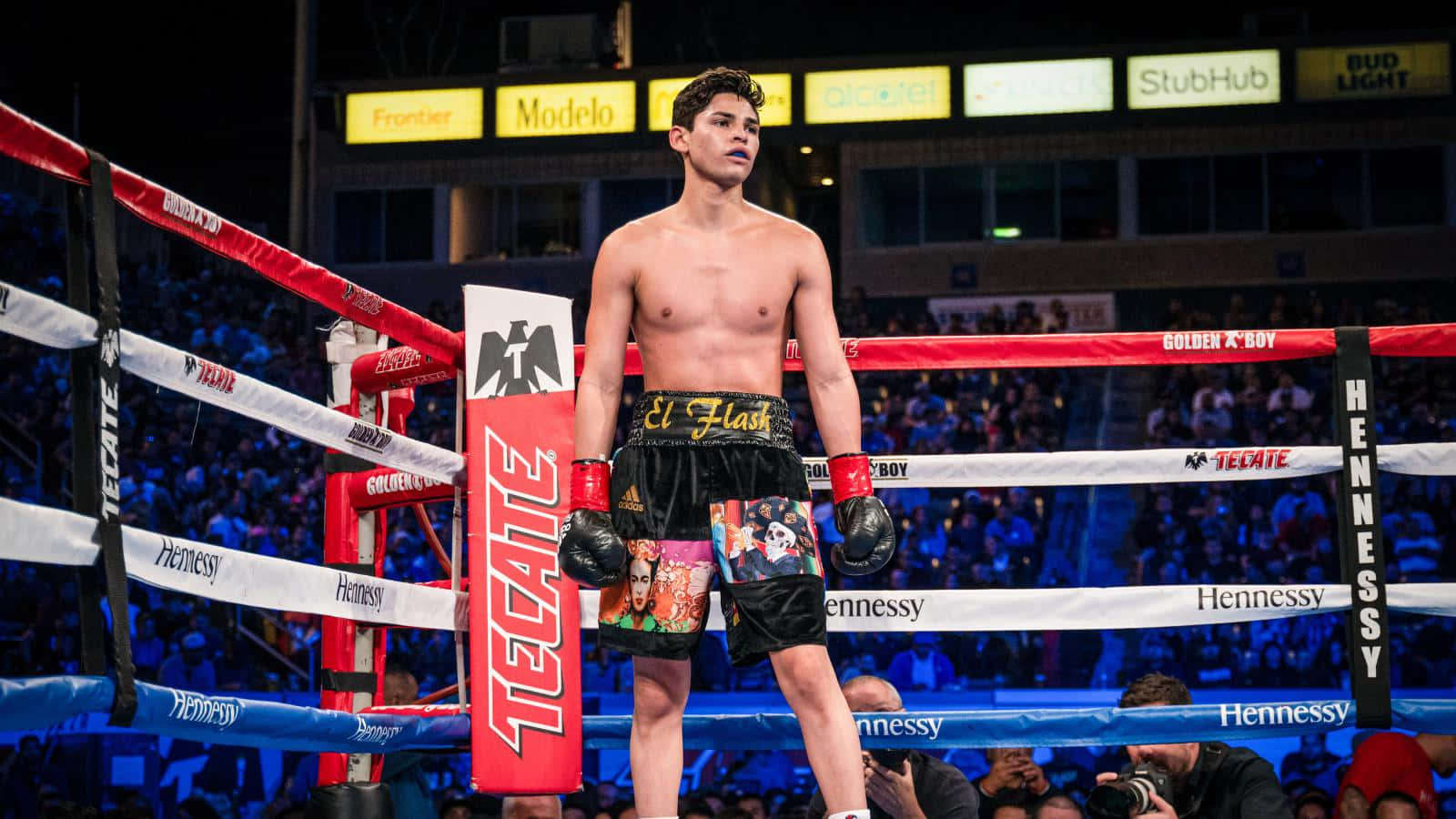 Ryan Garcia, ring, cheering crowds, HD Desktop Wallpaper