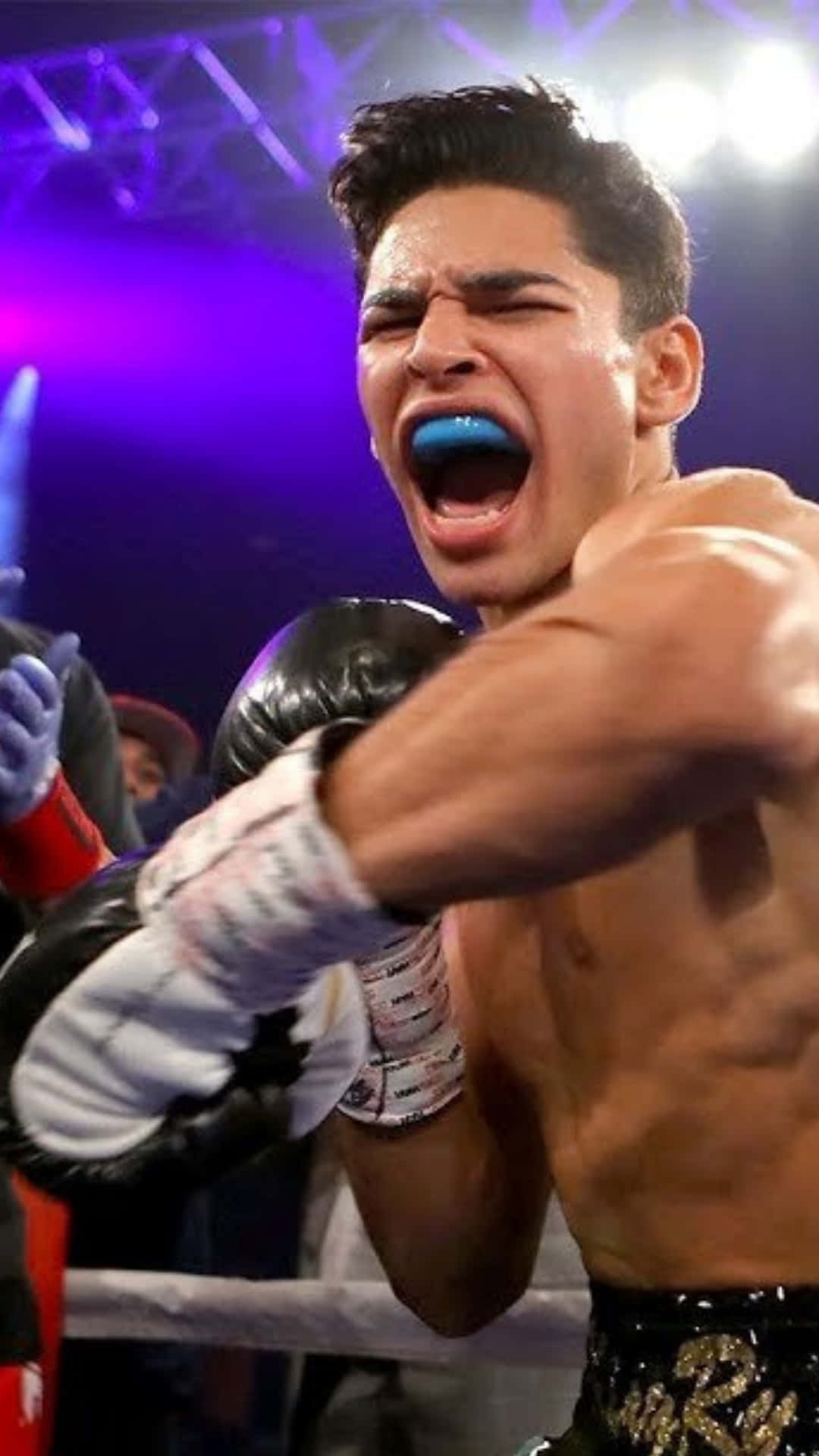 Ryan Garcia, Vertical Mouthguard, boxer, Full HD Phone Wallpaper