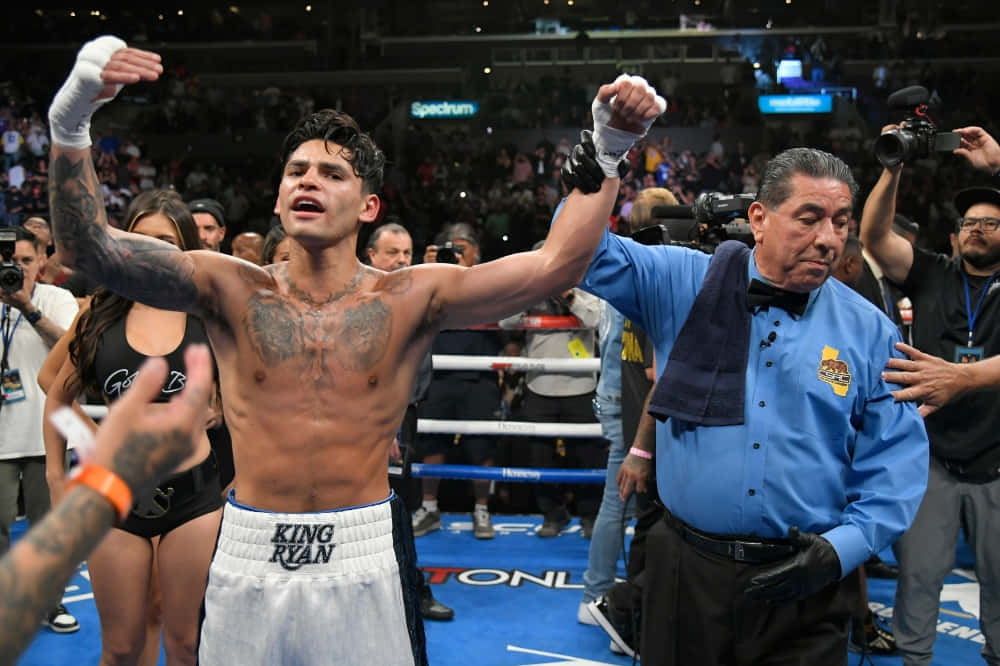 Ryan Garcia, referee, ring, SD Desktop Wallpaper
