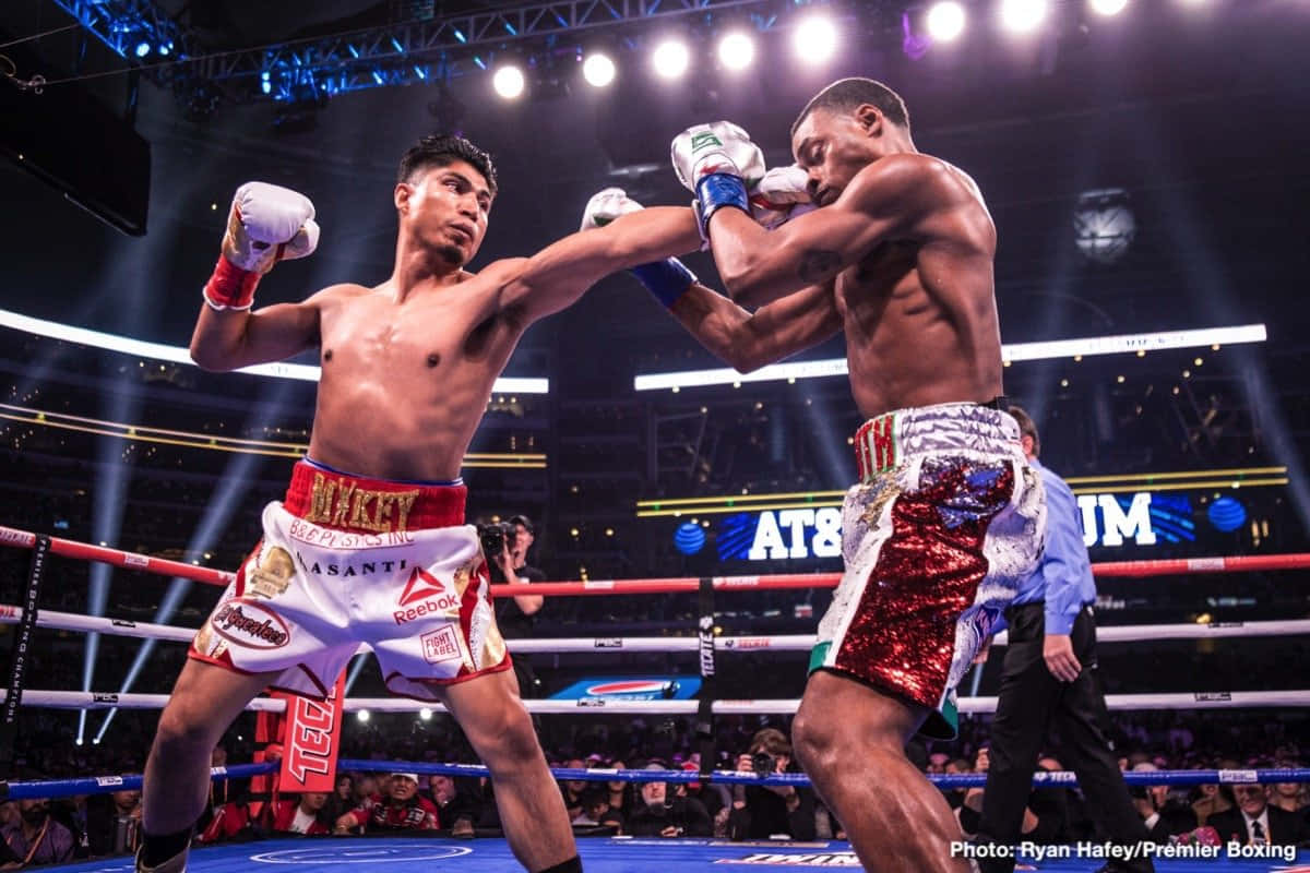 Ryan Garcia, boxers, brightly lit ring, SD Desktop Wallpaper