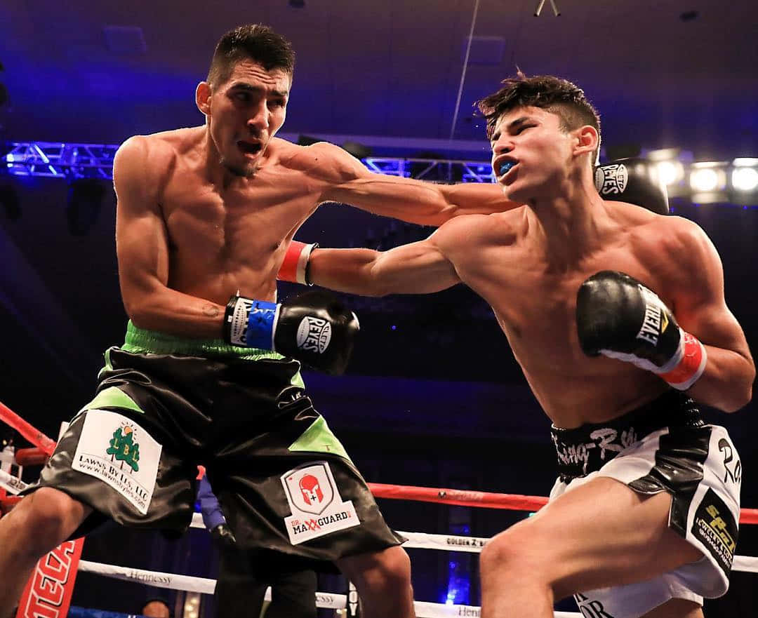 Ryan Garcia, boxing ring, intense match, SD Desktop Wallpaper