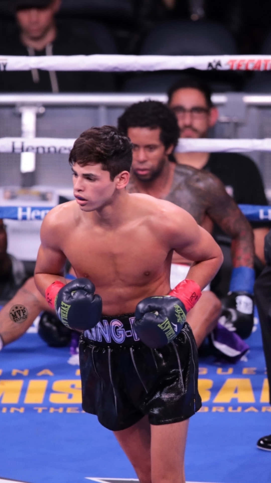 Ryan Garcia, ring, black shorts, Full HD Phone Wallpaper