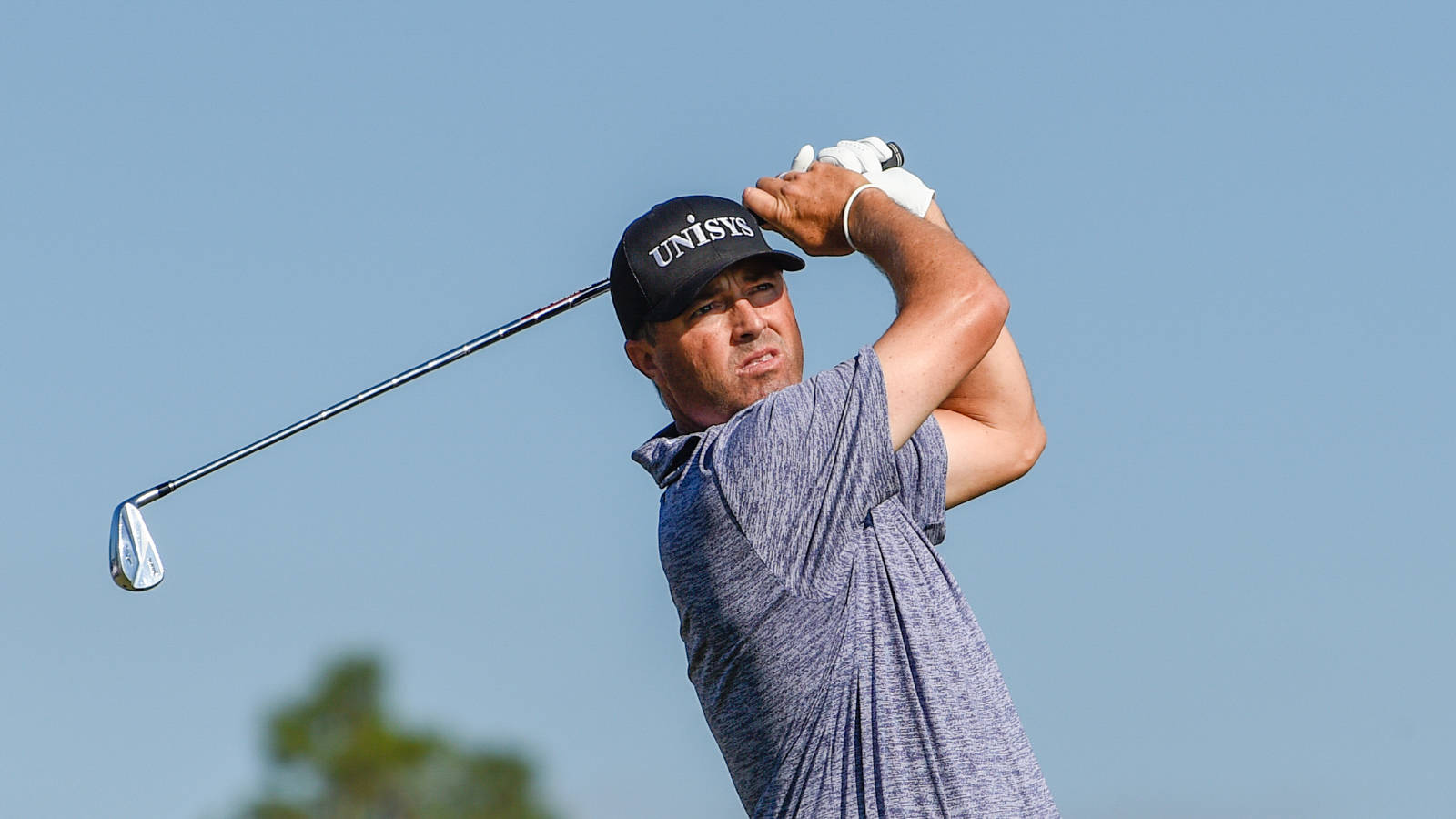 Ryan Palmer, blue sky, male golfer, HD Desktop Wallpaper
