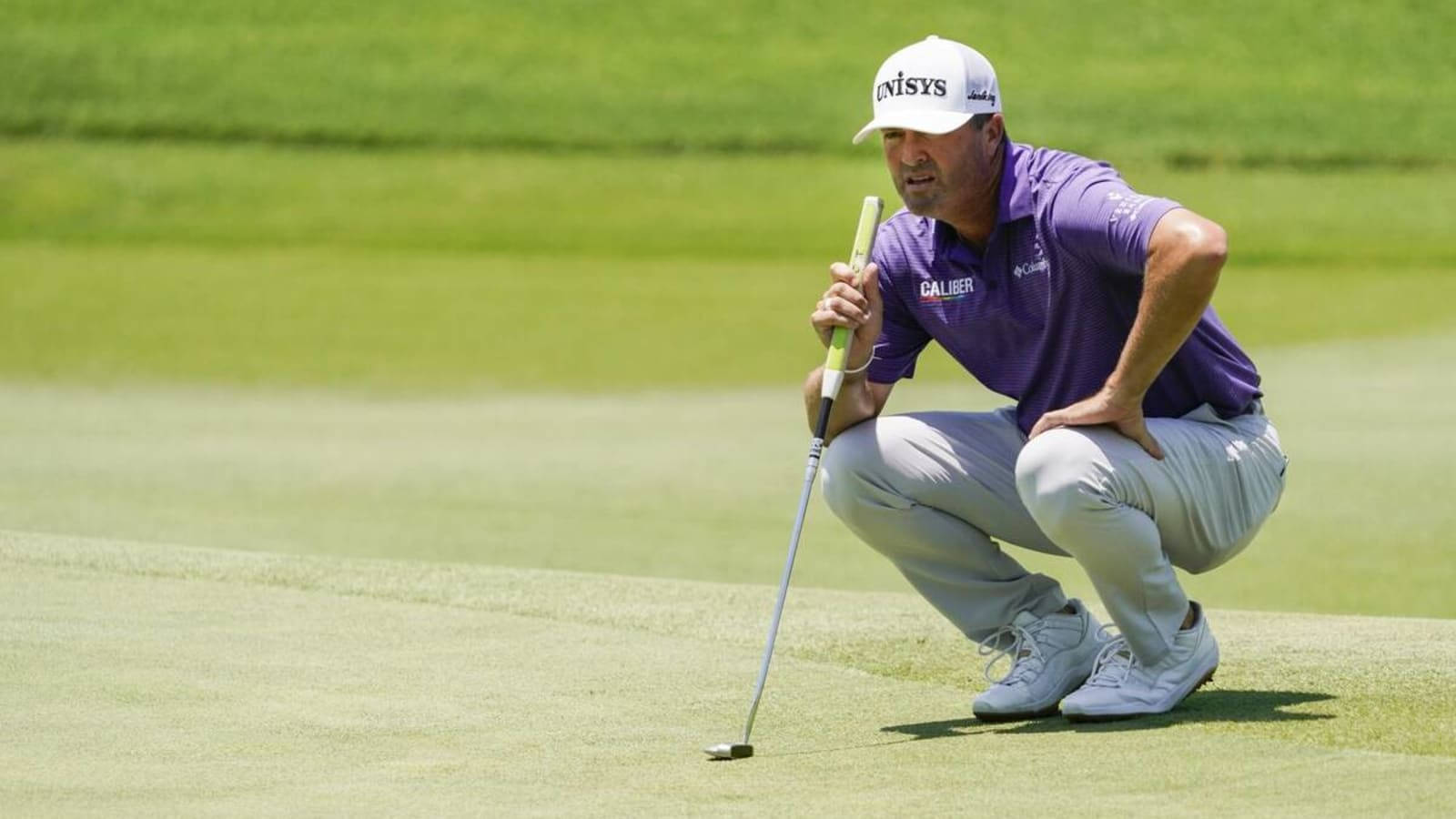 Ryan Palmer, purple shirt, sunlit green, HD Desktop Wallpaper