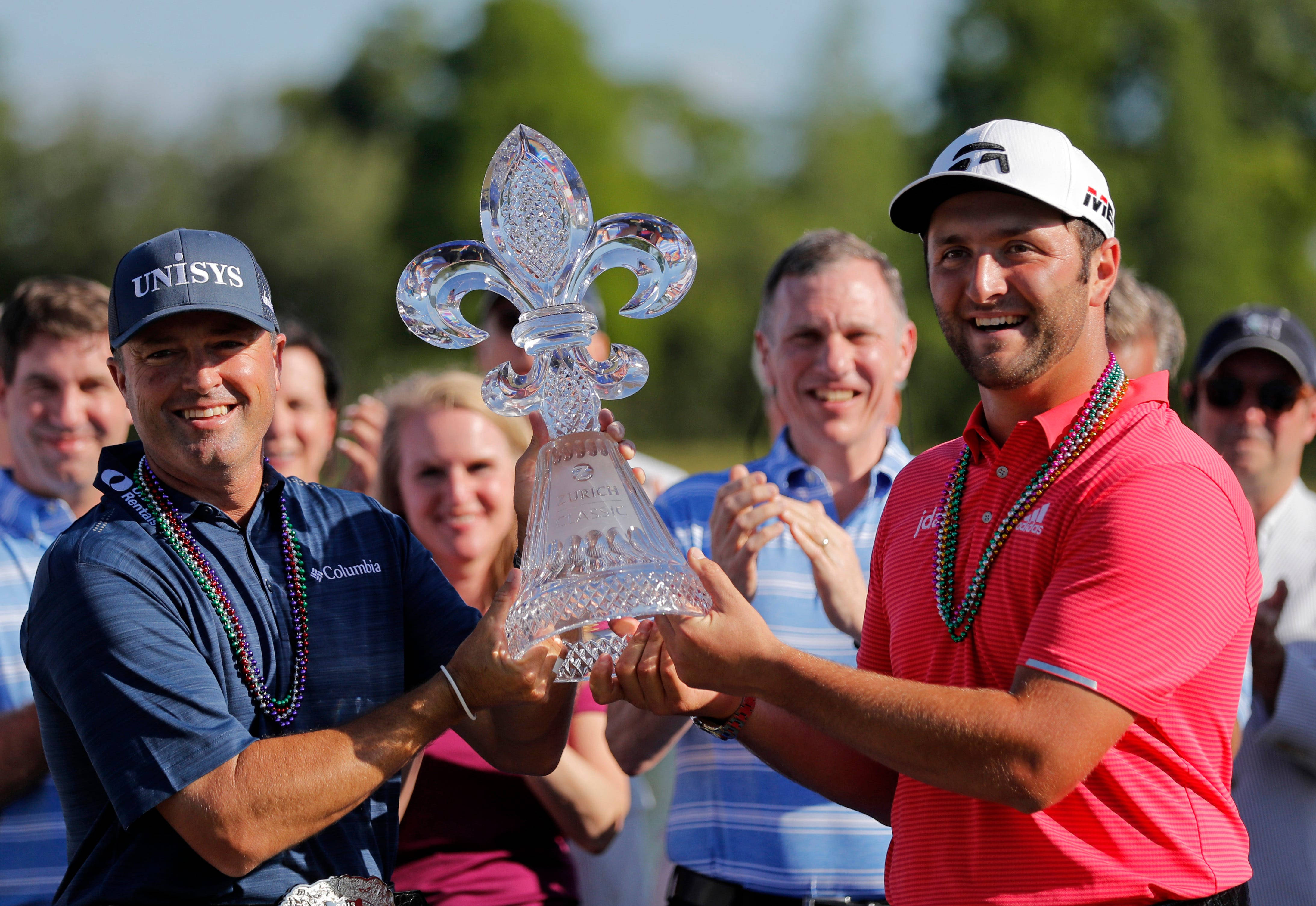 Ryan Palmer, fleur-de-lis, crystal trophy, 4K Desktop Wallpaper