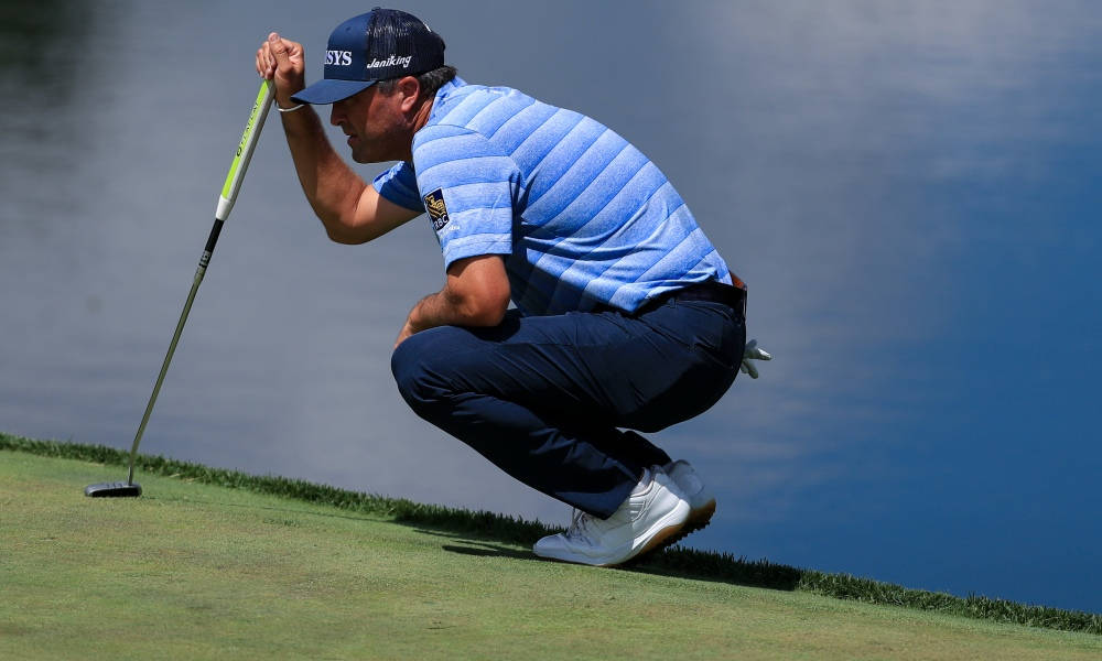 Ryan Palmer, lake, green grass, SD Desktop Wallpaper