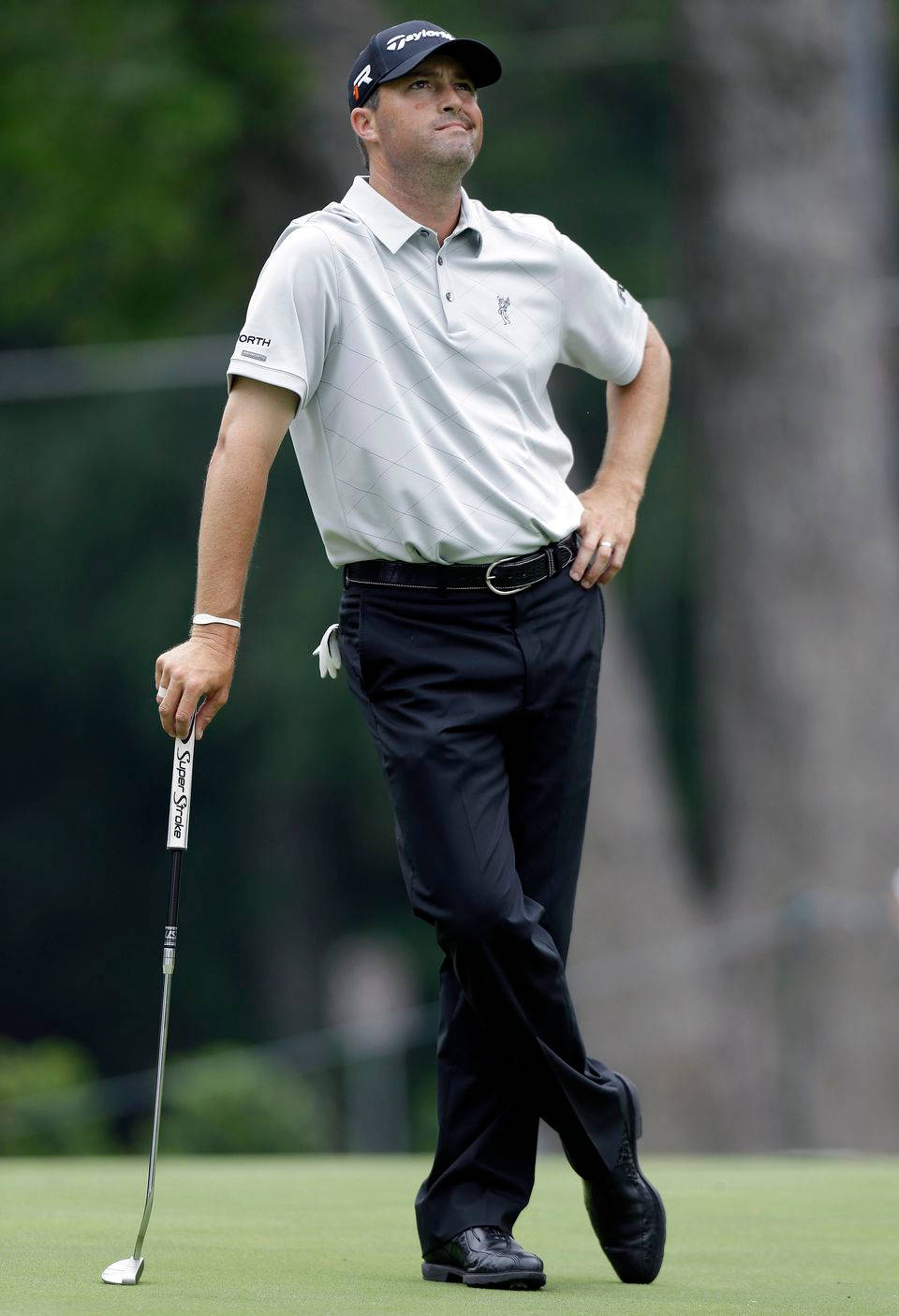 Ryan Palmer, putter, white polo, HD Phone Wallpaper