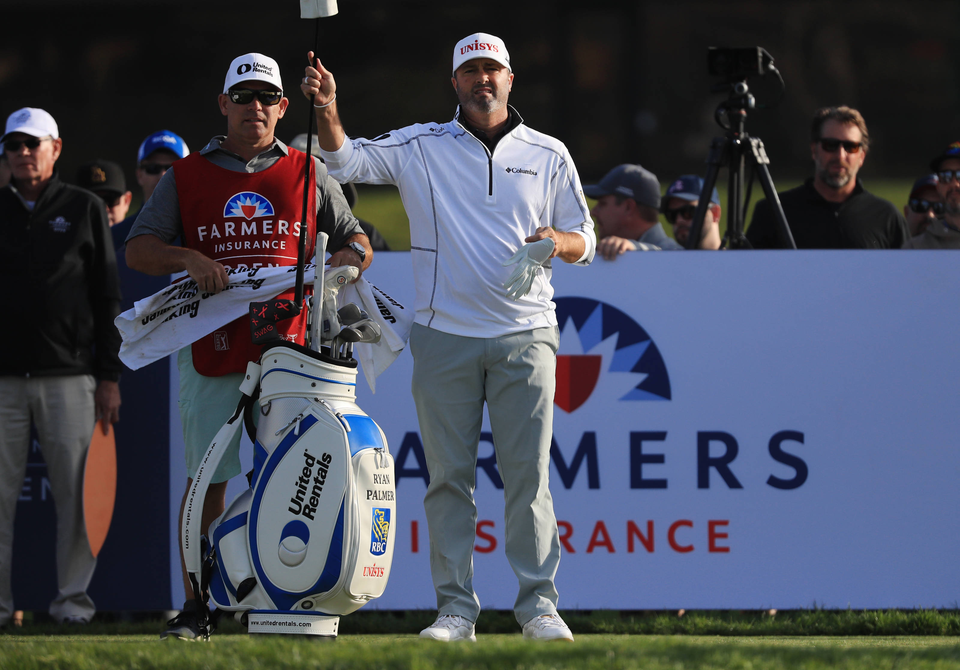 Ryan Palmer, caddie, golf course, 2K Desktop Wallpaper