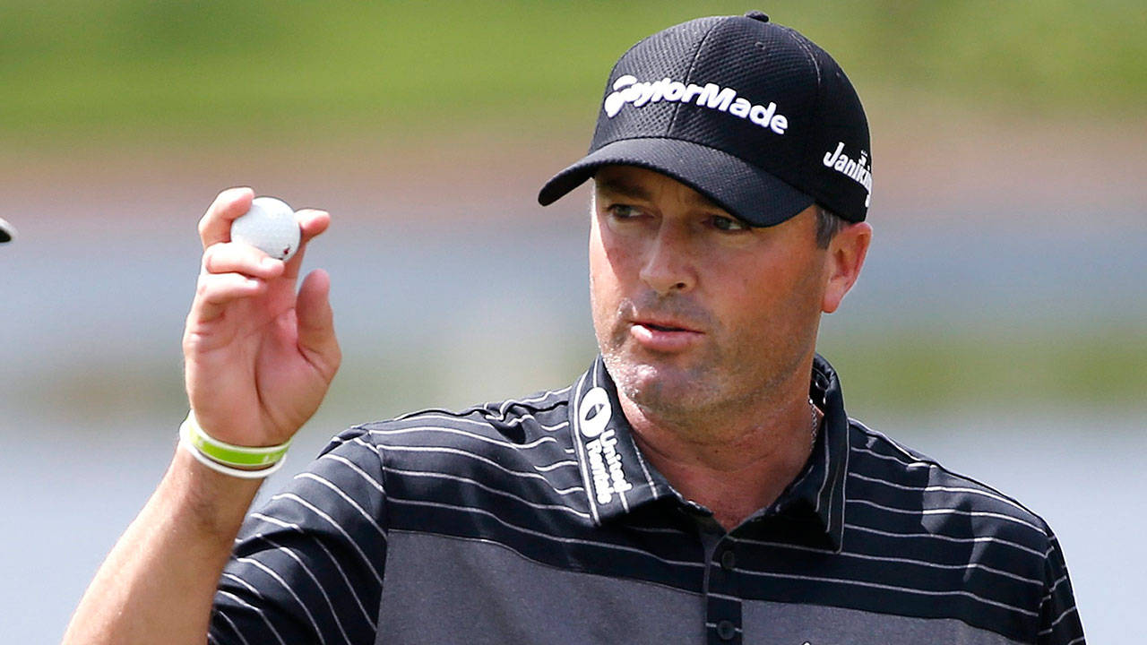 Ryan Palmer, black cap, striped shirt, HD Desktop Wallpaper