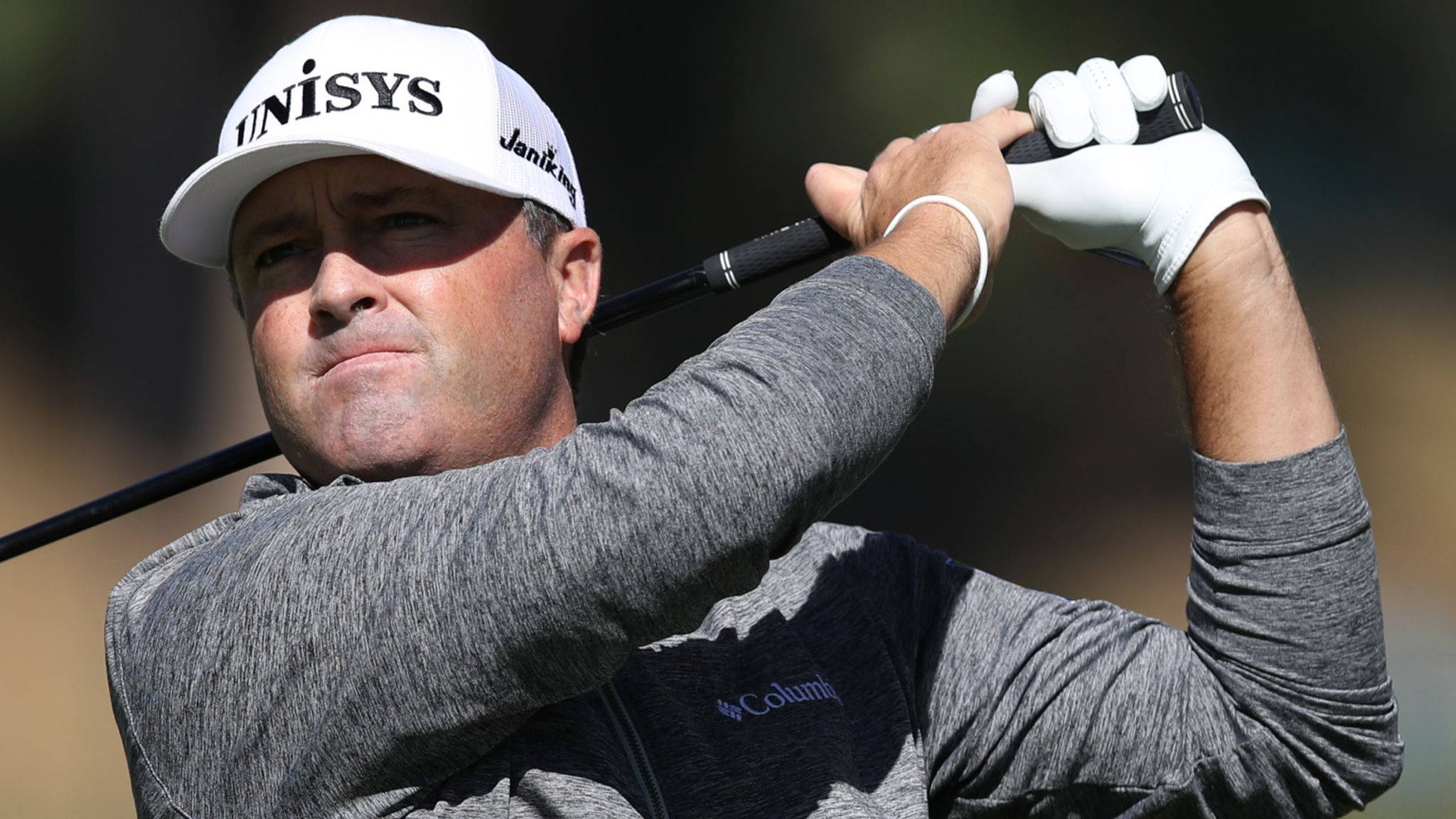 Ryan Palmer, white cap, gray shirt, Full HD Desktop Wallpaper