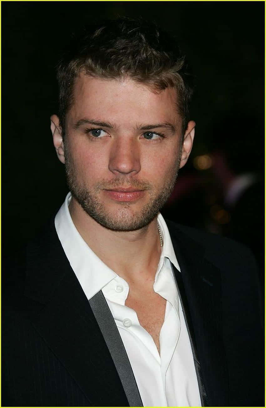 Ryan Phillippe, black suit, white shirt, HD Phone Wallpaper