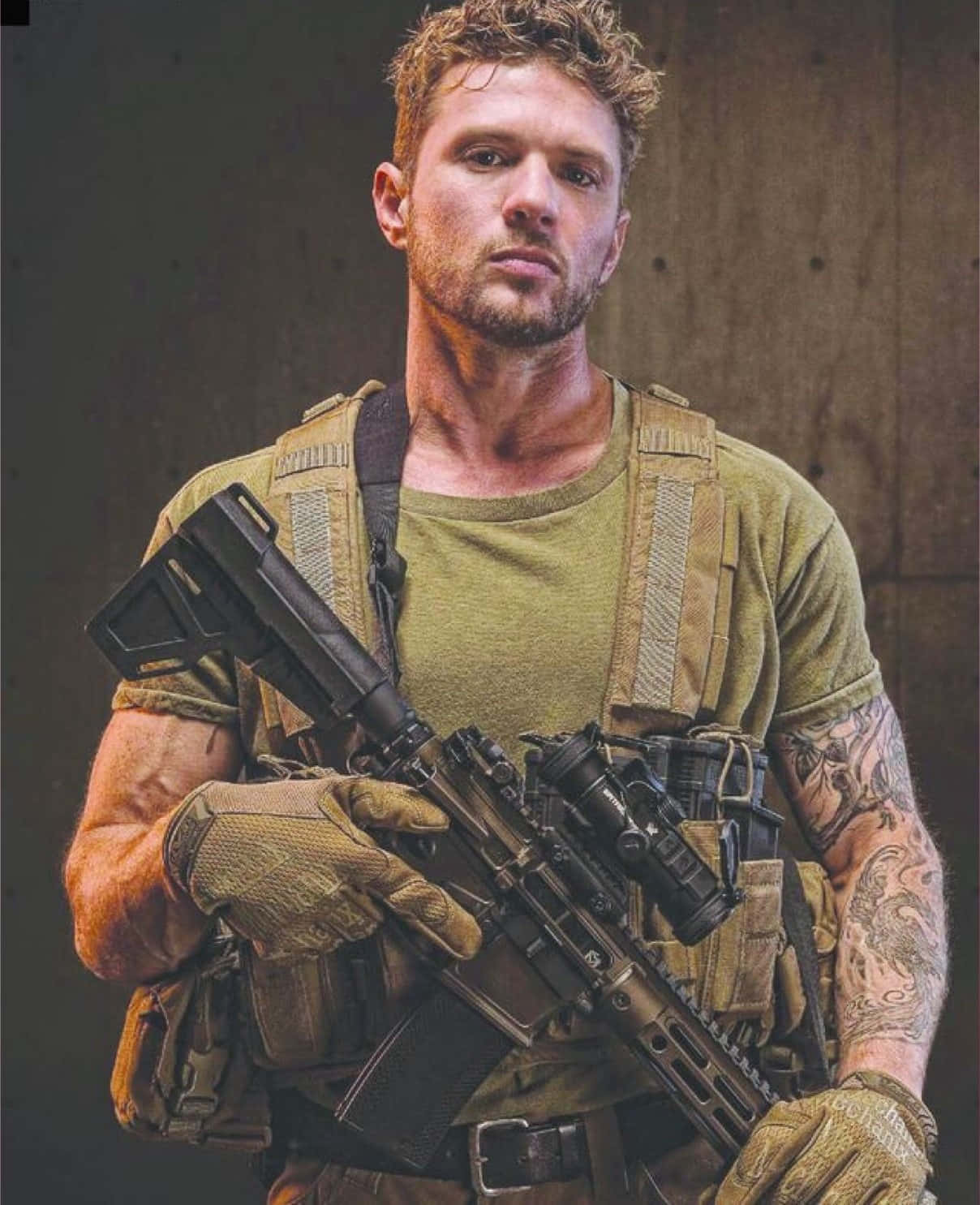 Ryan Phillippe, American actor, tactical gear, HD Phone Wallpaper