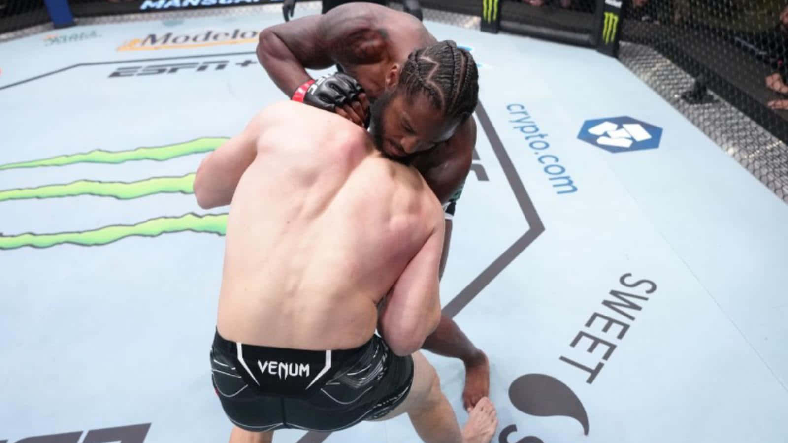 Ryan Spann, mixed martial arts cage, sponsor logos, HD Desktop Wallpaper