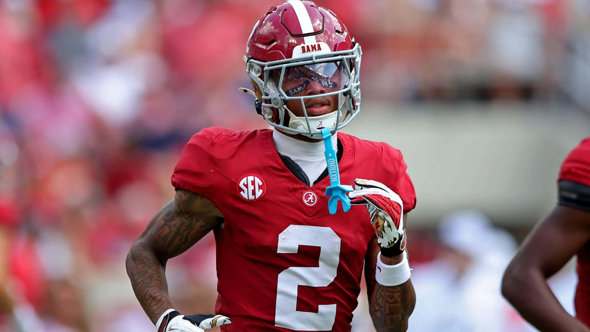 Ryan Williams, crimson Alabama uniform, number two, Full HD Desktop Wallpaper