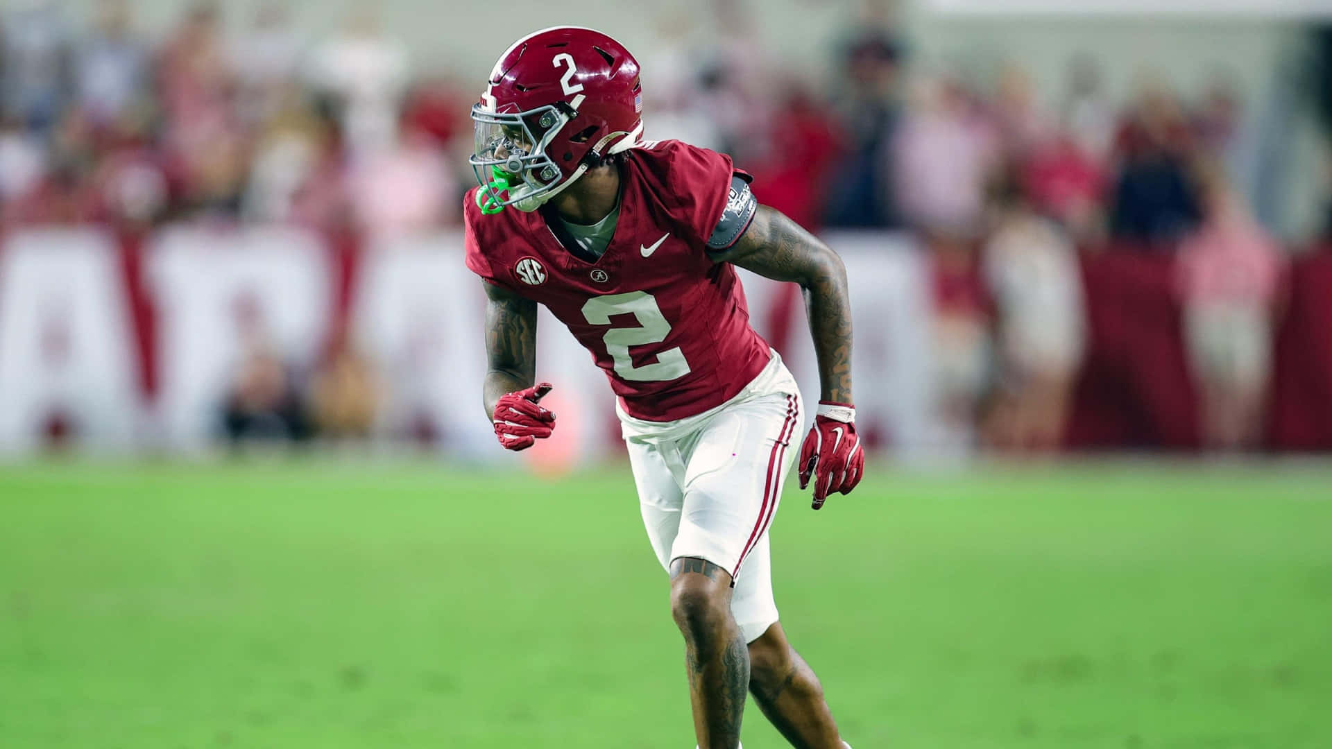 Ryan Williams, crimson jersey, number two, Full HD Desktop Wallpaper