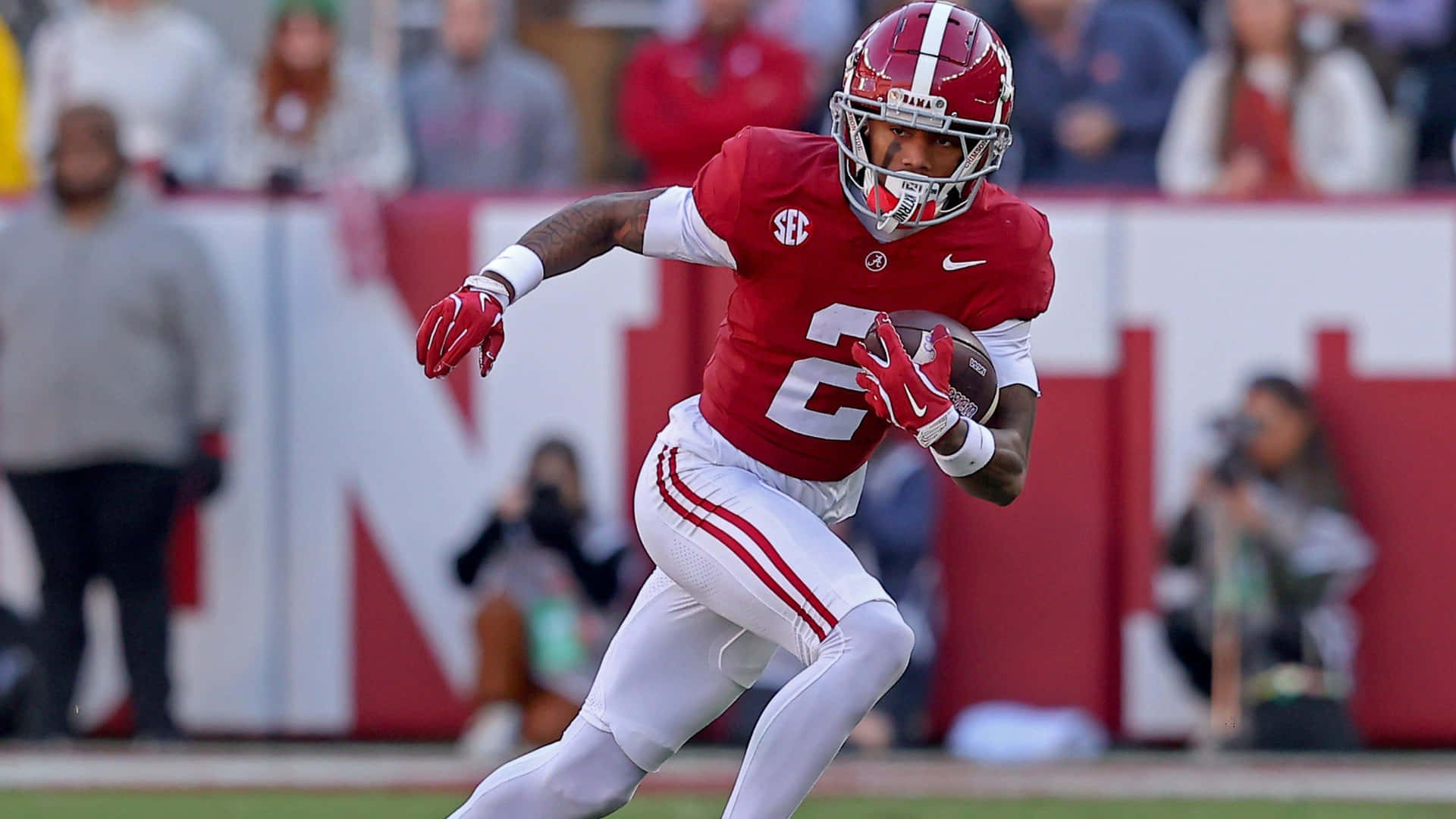 Ryan Williams, crimson and white uniform, football player, Full HD Desktop Wallpaper