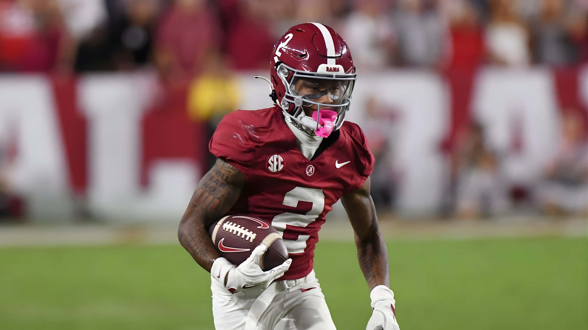 Ryan Williams, crimson and white uniform, football, Full HD Desktop Wallpaper