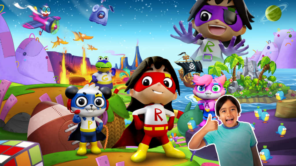 Ryans World, superhero kids, real child, SD Desktop Wallpaper