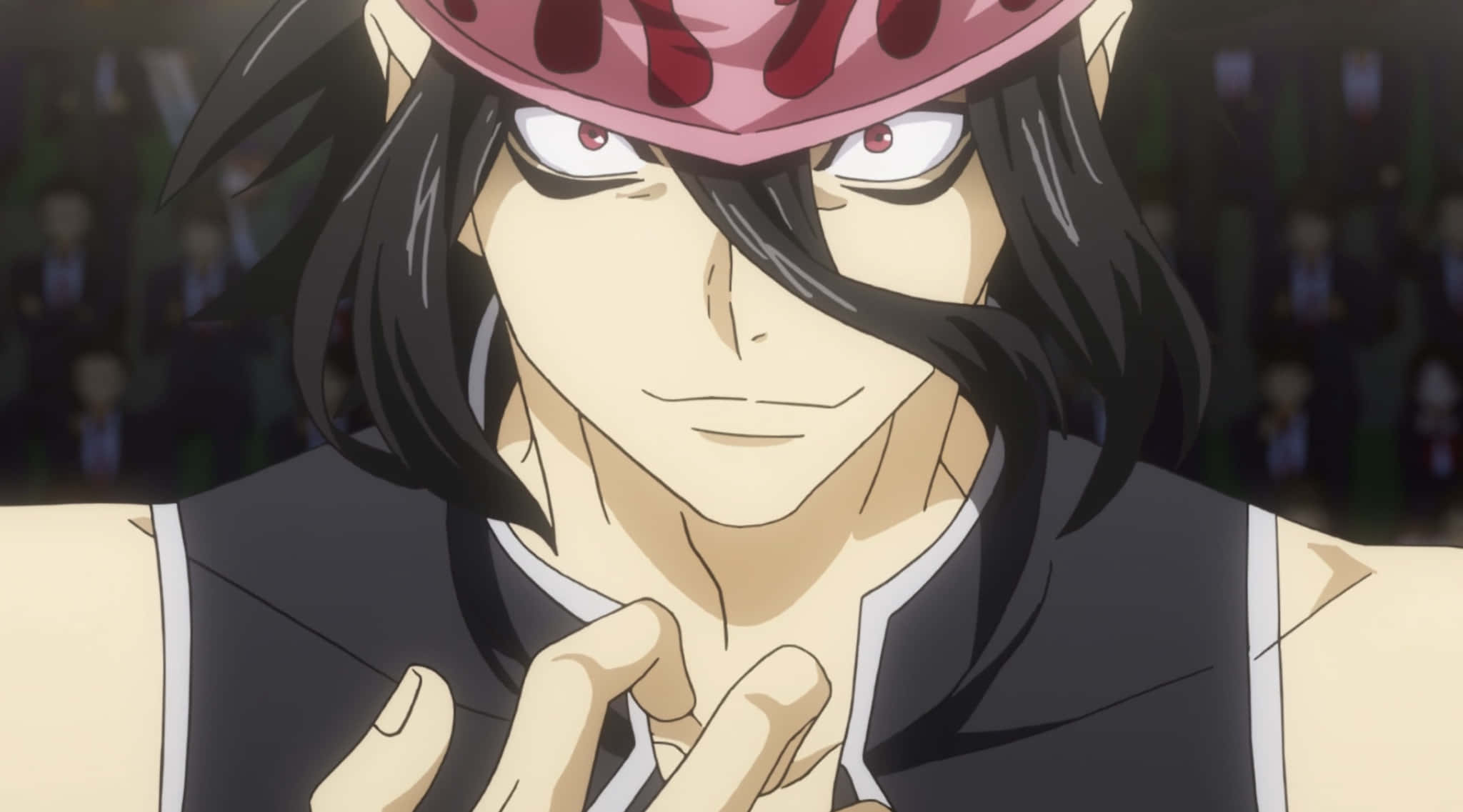 Ryo Kurokiba, black hair, red eyes, Full HD Desktop Wallpaper