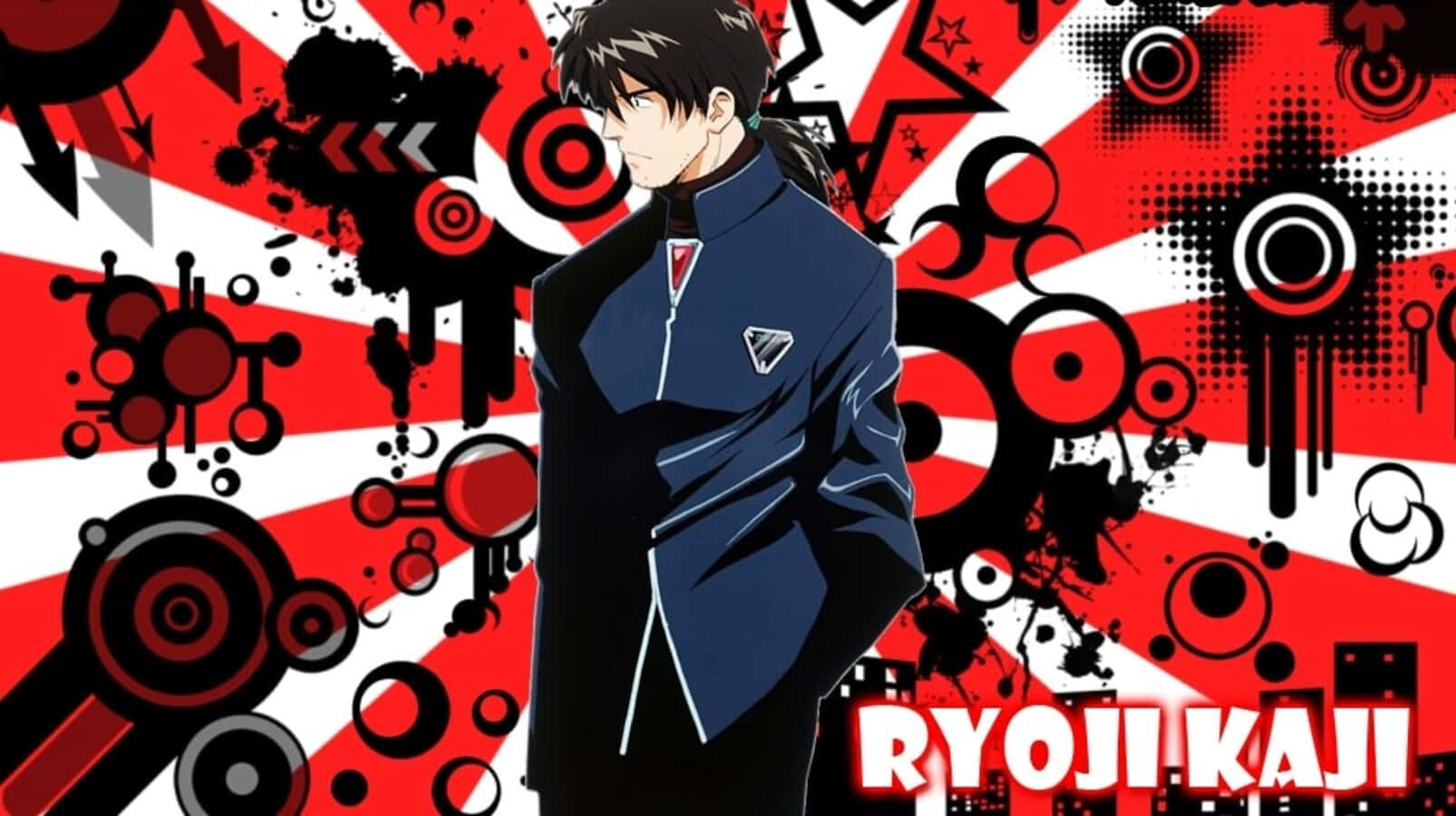 Ryoji Kaji, red white and black abstract background, geometric patterns, HD Desktop Wallpaper