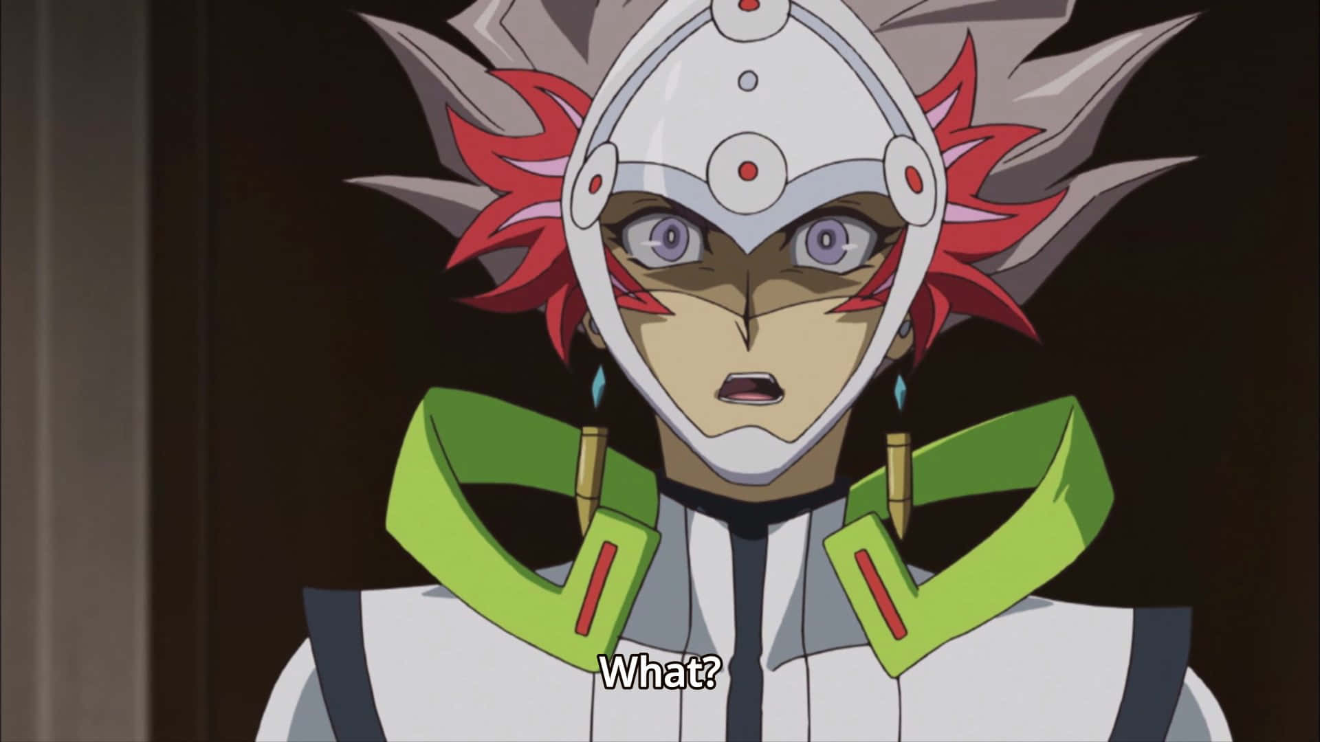 Ryoken Kogami, red spiky hair, white helmet, Full HD Desktop Wallpaper