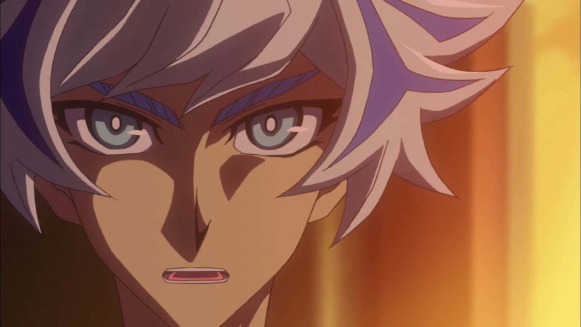 Ryoken Kogami, silver hair, intense blue eyes, Full HD Desktop Wallpaper