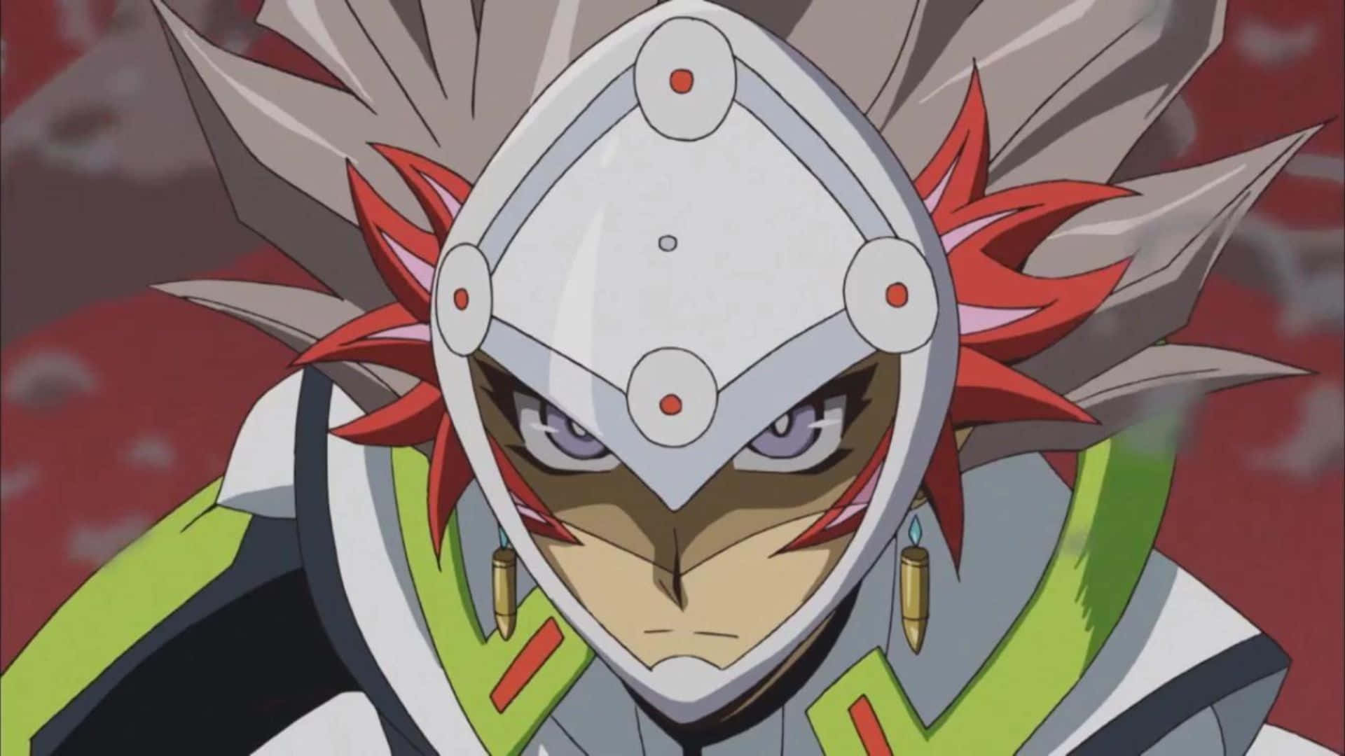 Ryoken Kogami, white helmet, red spiky hair, Full HD Desktop Wallpaper