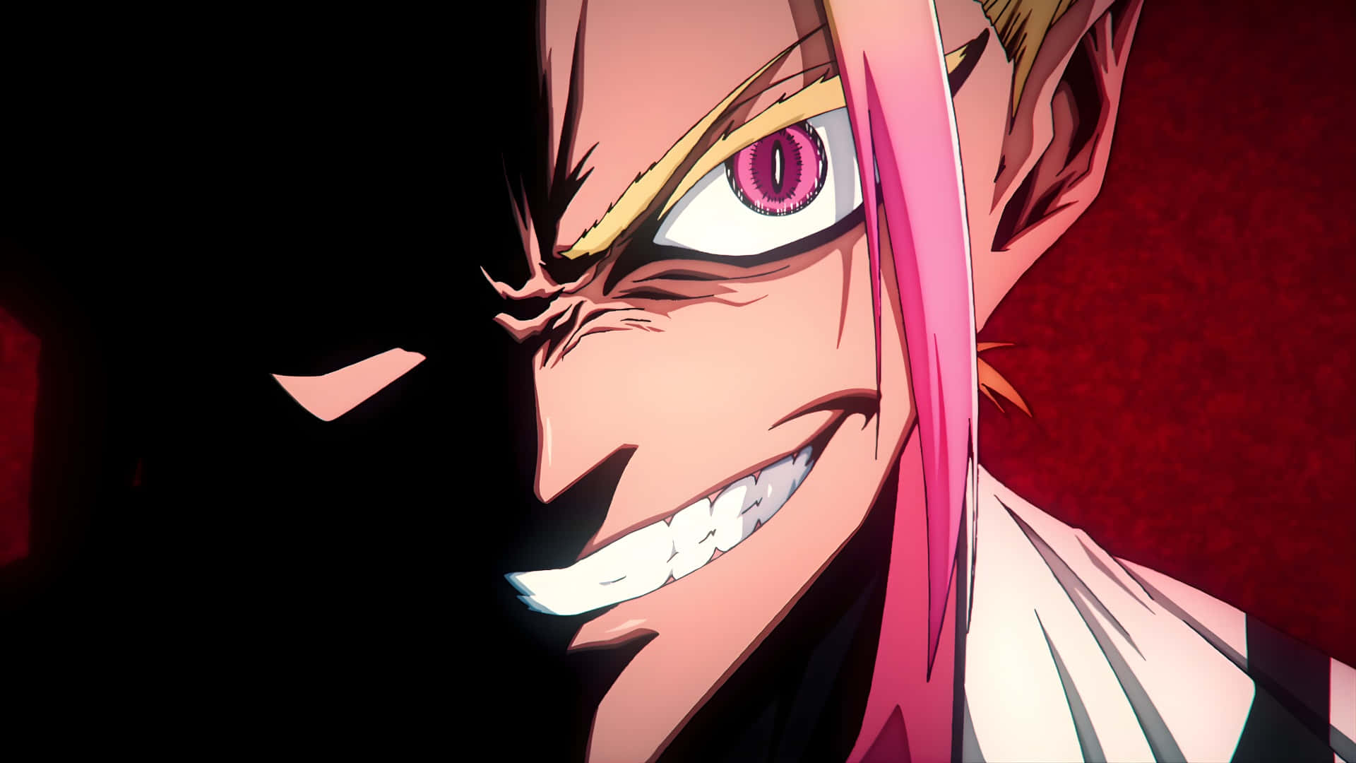 Ryusei Shido, pink hair, single visible eye, Full HD Desktop Wallpaper