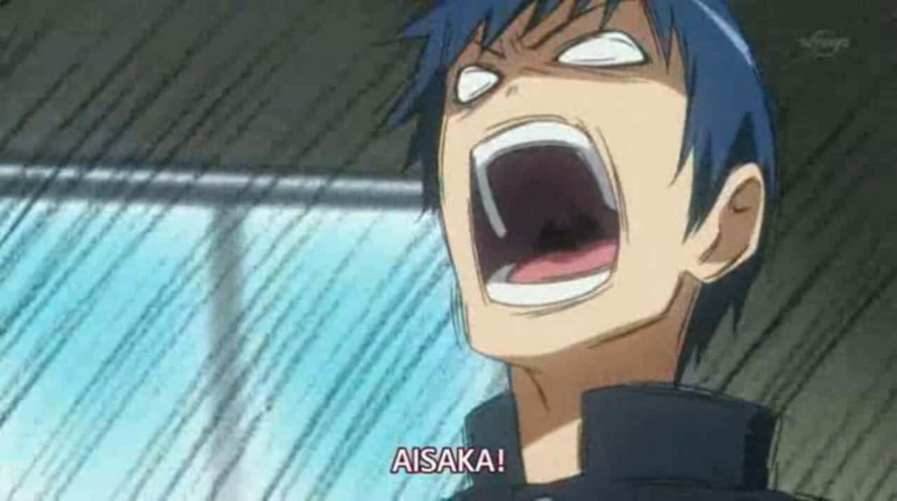 Ryuuji Takasu, blue hair, screams passionately, HD Desktop Wallpaper