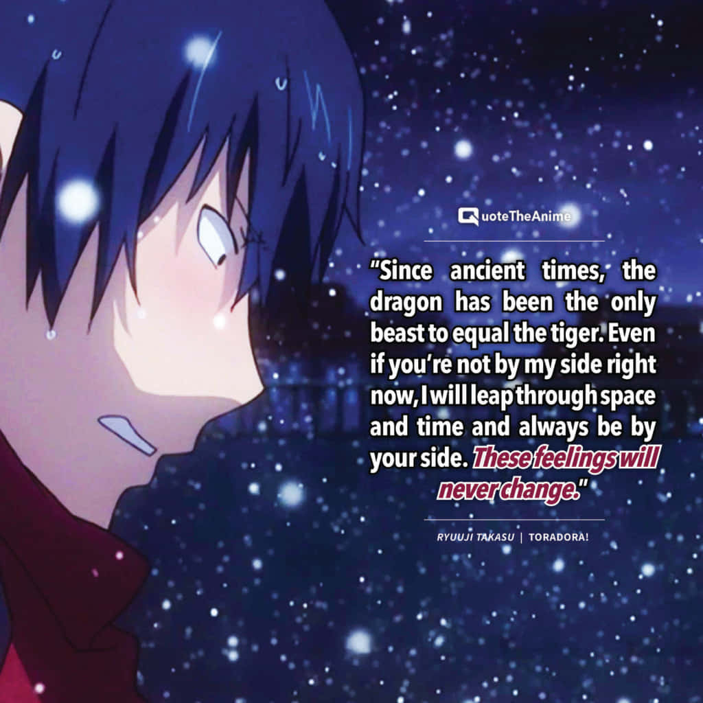 Ryuuji Takasu, starry night sky, soft expression, SD Desktop Wallpaper