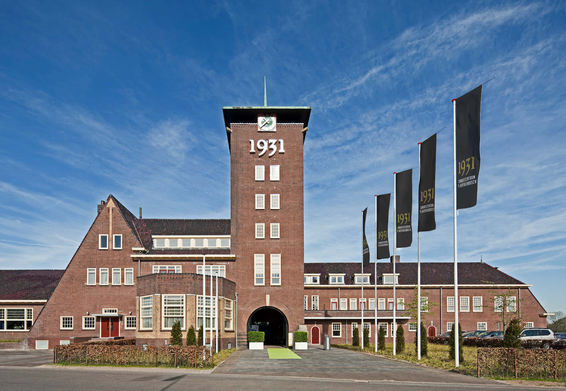 S-hertogenbosch, 1931, brick building, Full HD Desktop Wallpaper