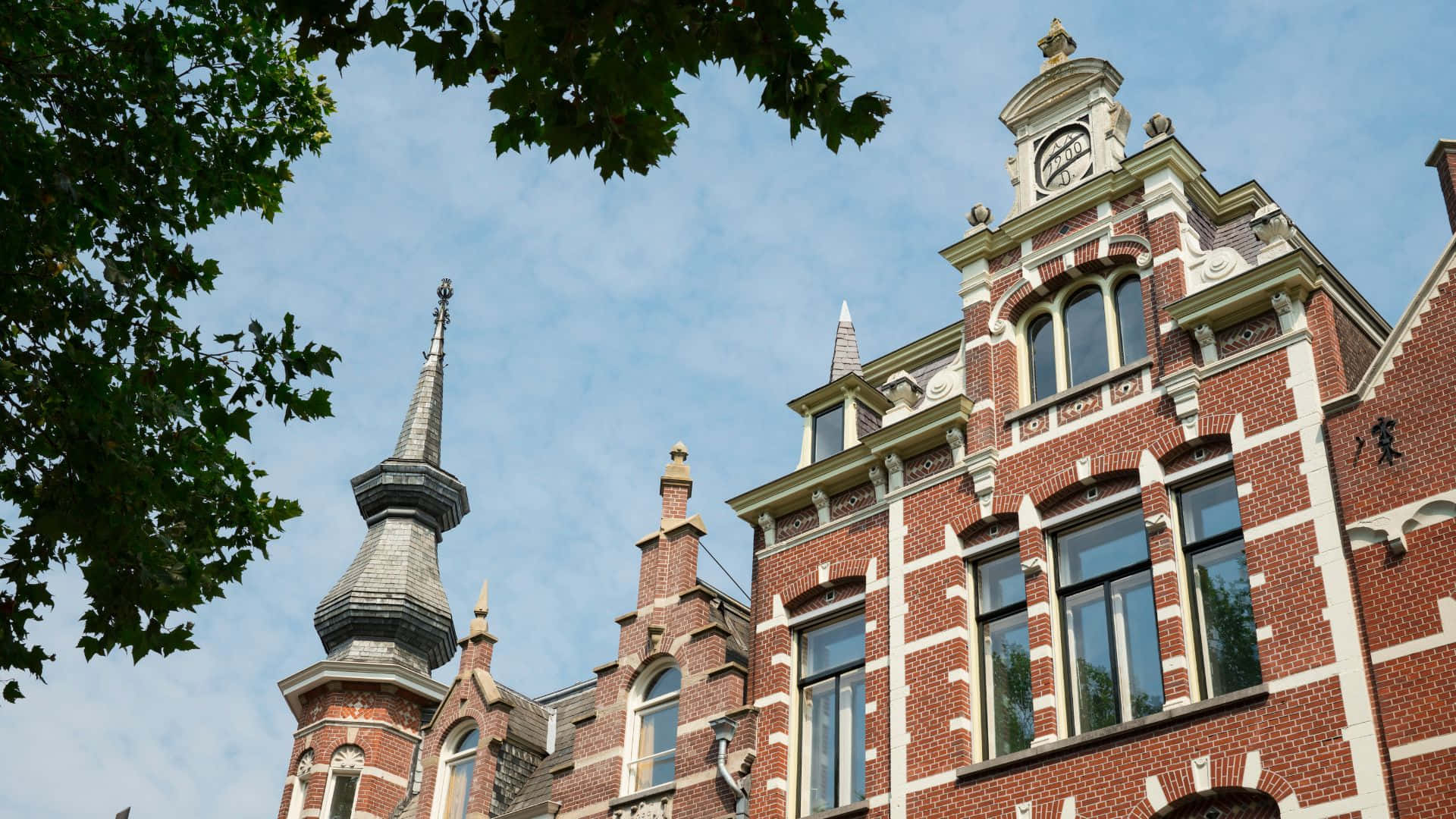S-hertogenbosch, historic architecture, red brick building, Full HD Desktop Wallpaper