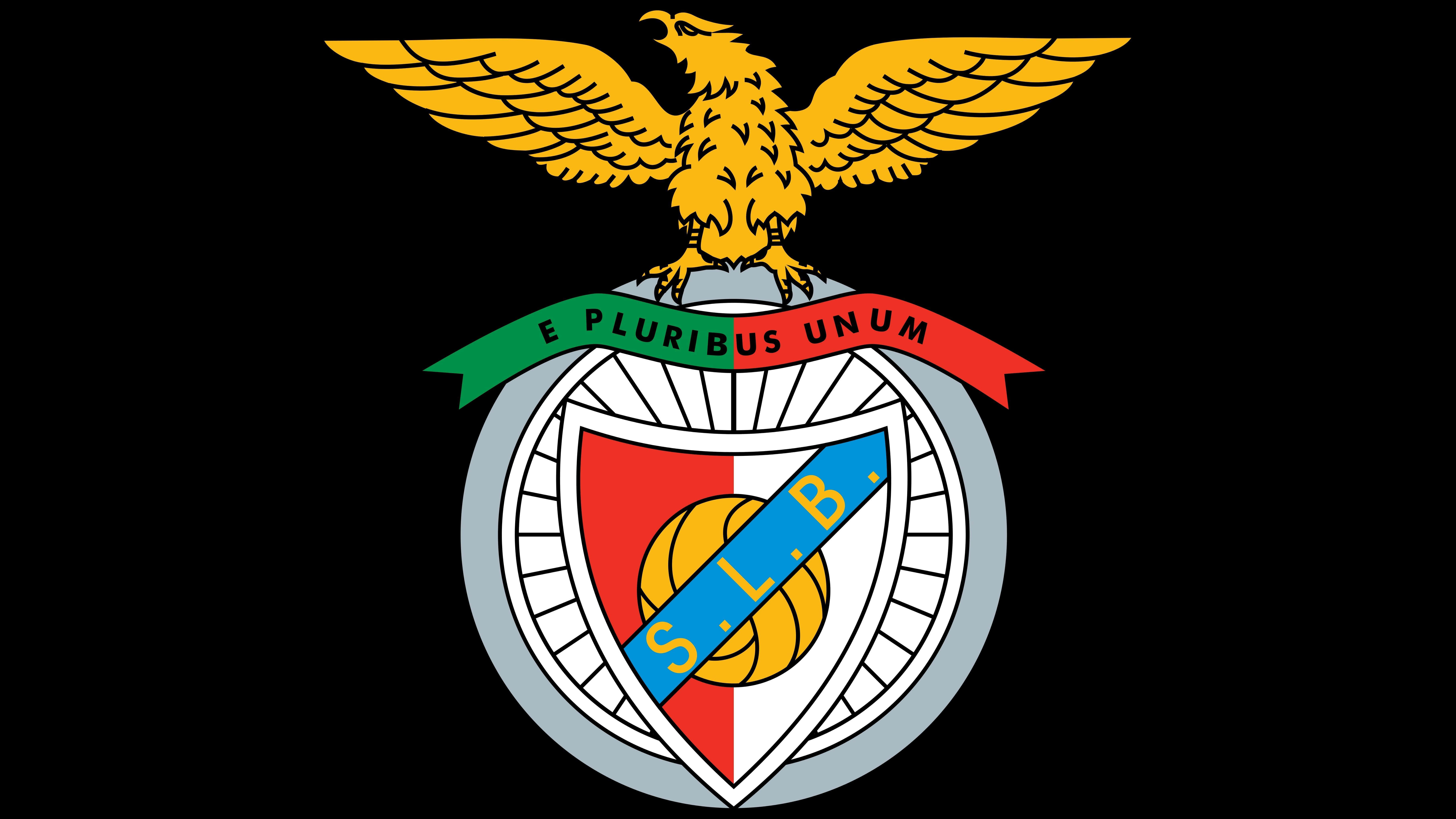 S.L. Benfica, Benfica crest, golden eagle, 5K Desktop Wallpaper