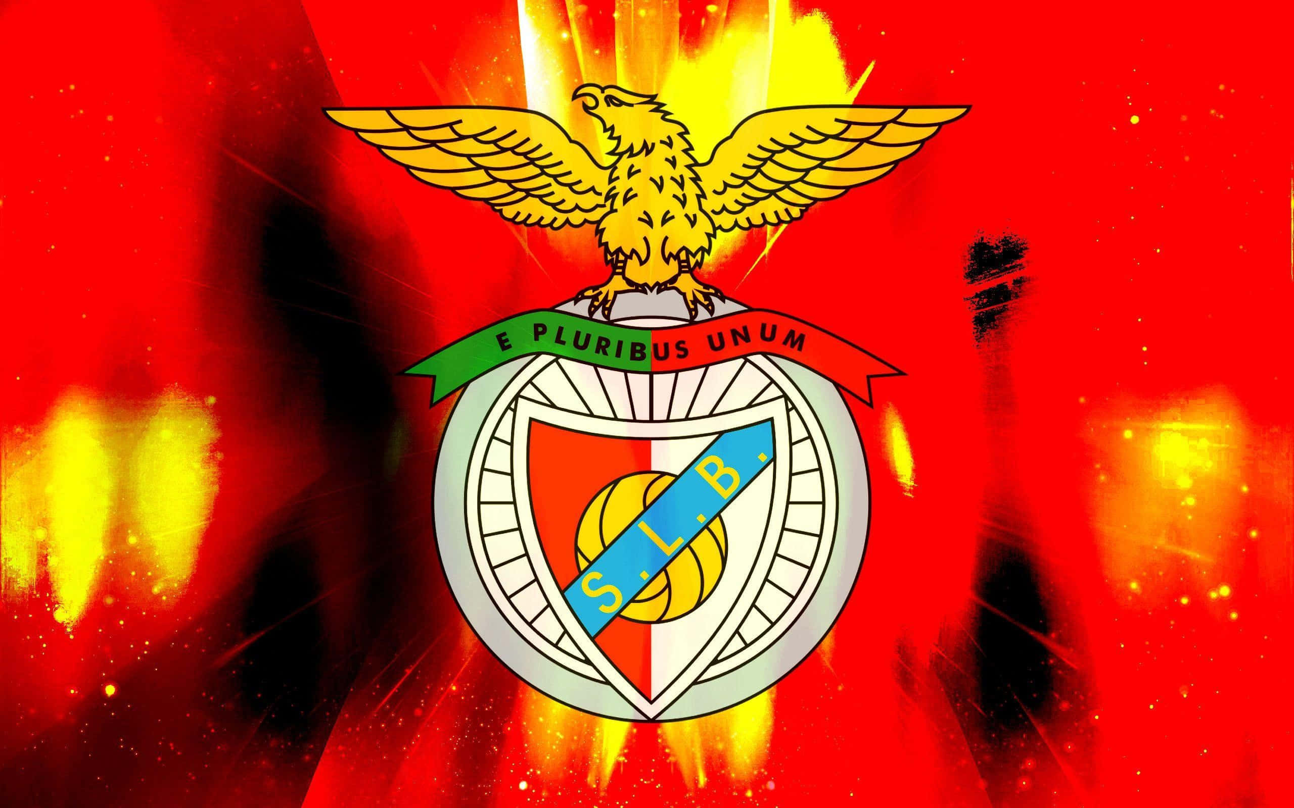 S.L. Benfica, golden eagle, crest, 2K Desktop Wallpaper