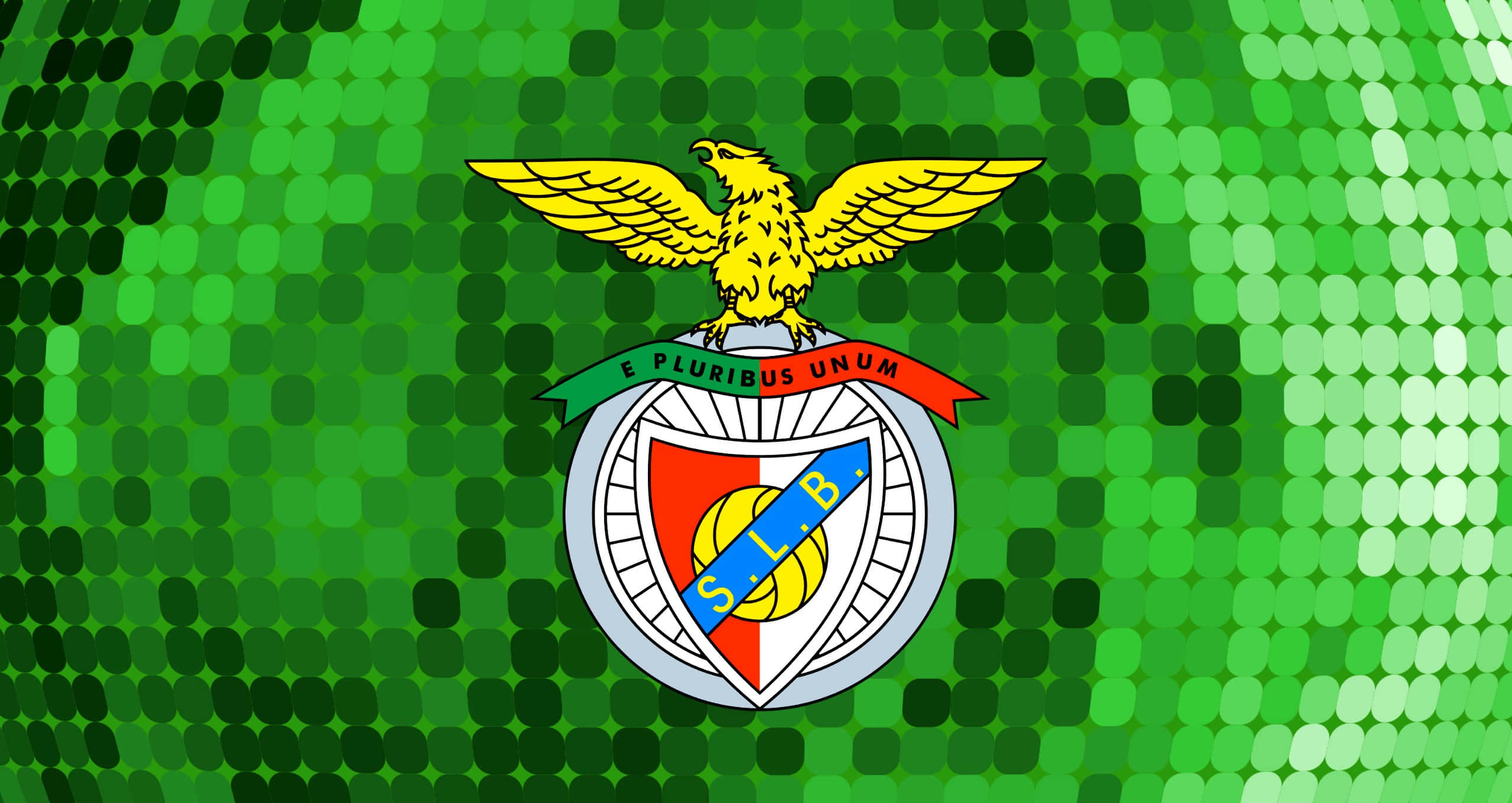 S.l. Benfica, golden eagle, crest, 2K Desktop Wallpaper