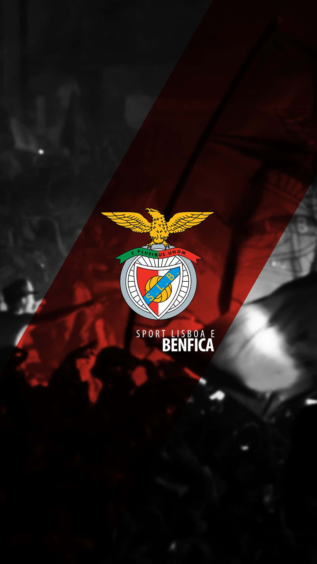 S.l. Benfica, Benfica crest, golden eagle, Full HD Phone Wallpaper